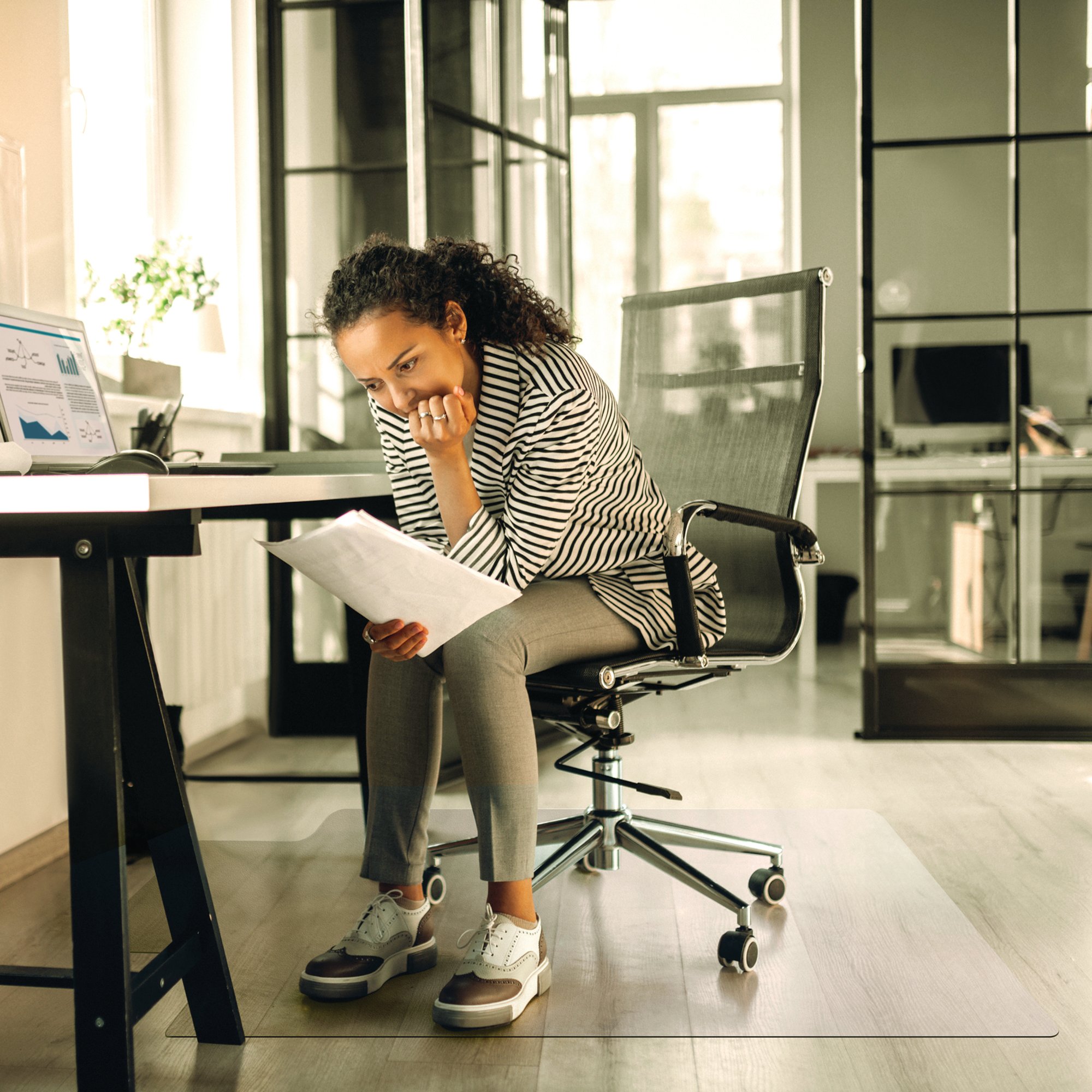 FLOORTEX CLEARTEX CHAIR MAT HARD CLR