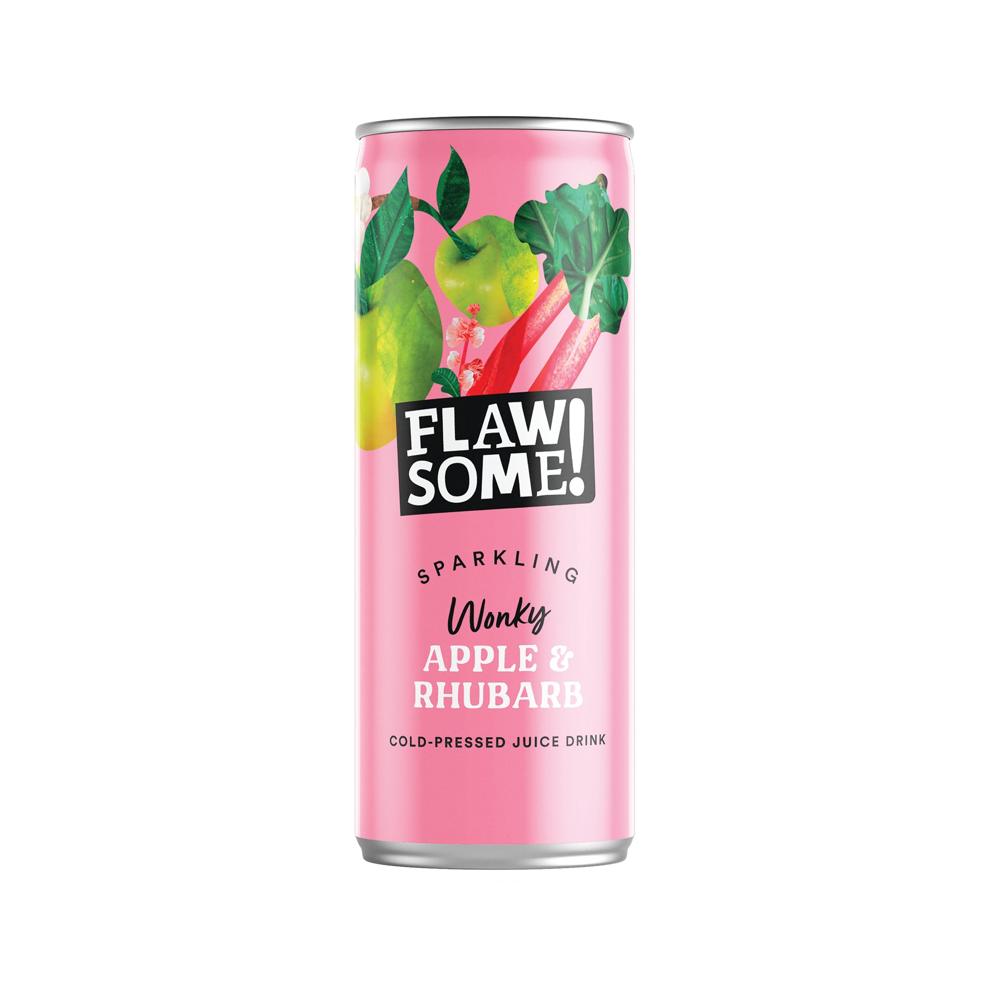 FLAWSOME APPLE/RHUBARB 250ML PK24