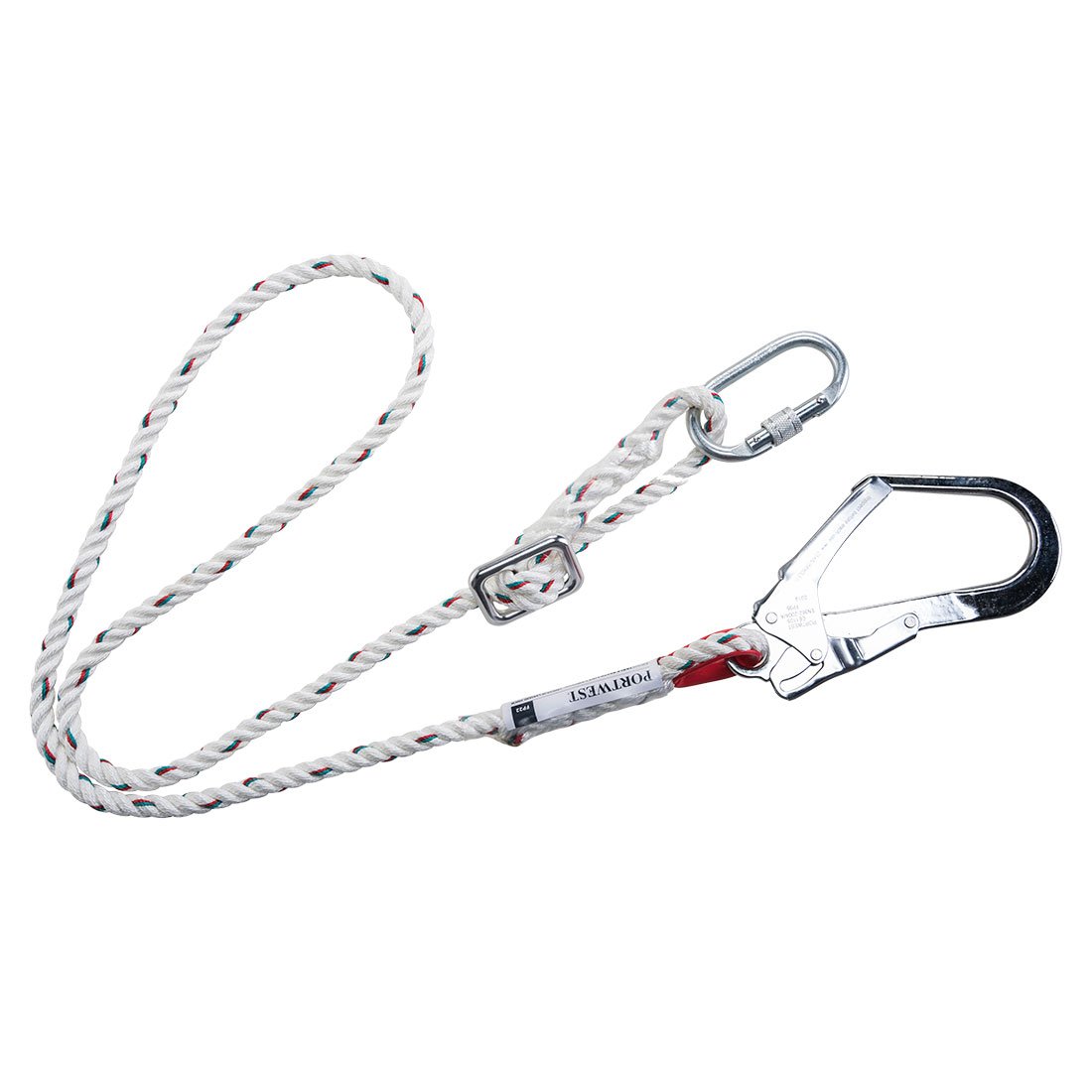 ADJUSTABLE 2M RESTRAINT LANYARD WHT