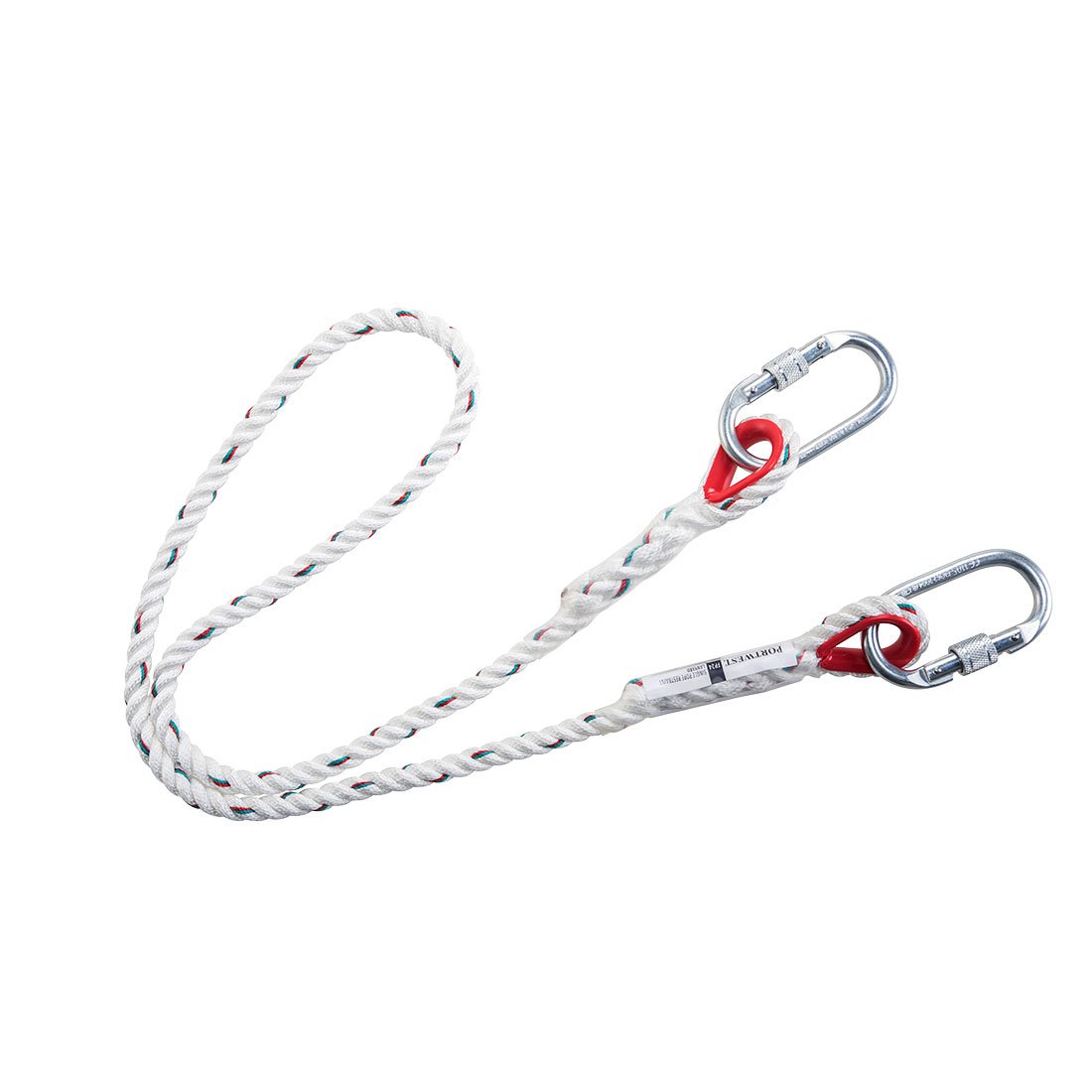 SINGLE ROPE 1.5M REST LANYARD WHT