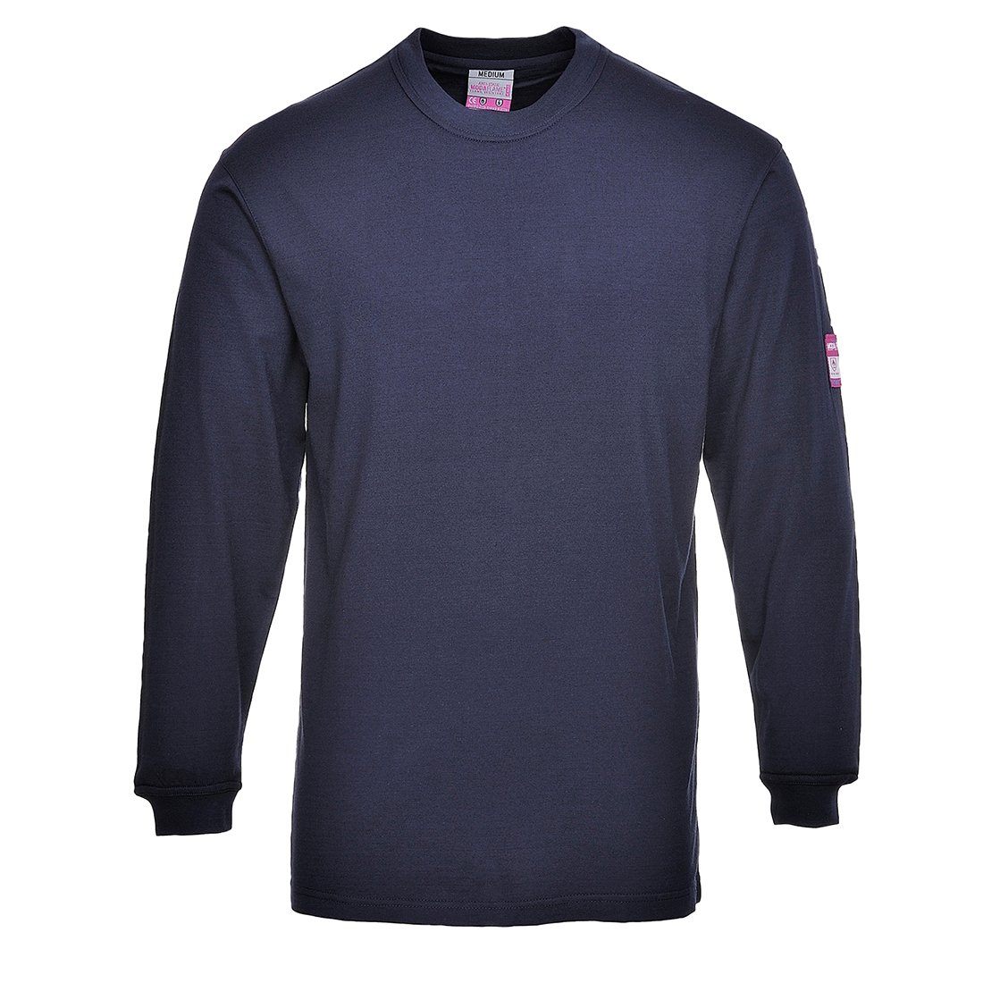 FR ANTI-STATIC L/S TSHIRT NVY M