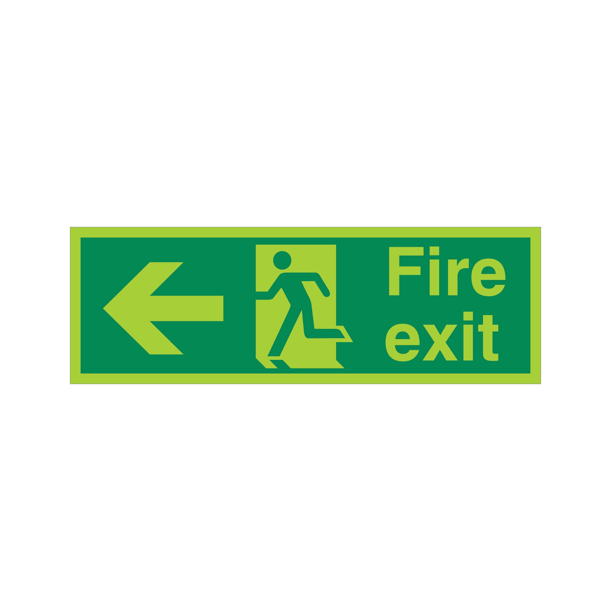 FIRE EXIT RMAN ARR LEFT PLAS 450