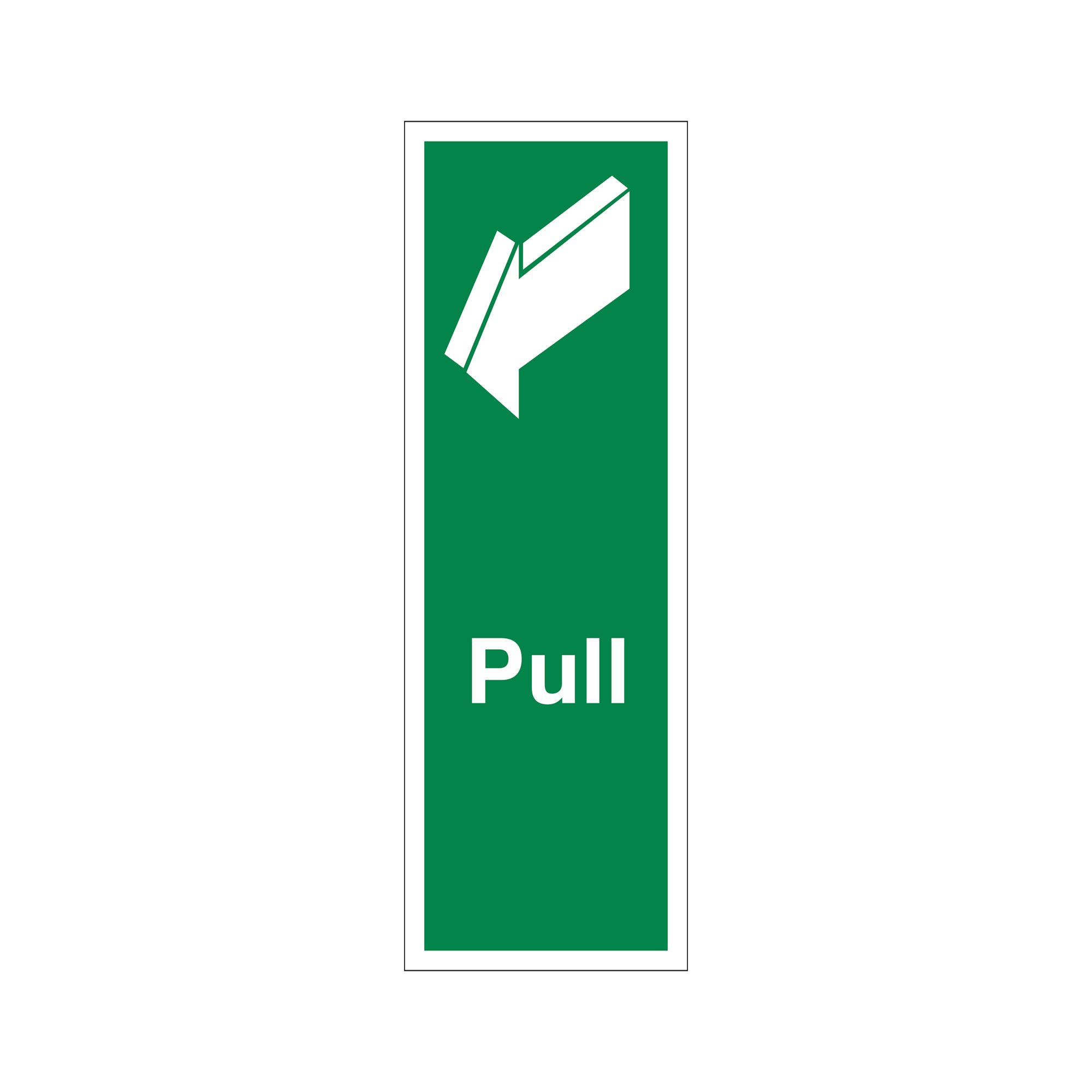 PULL SIGN SAVE VINYL 150X50MM