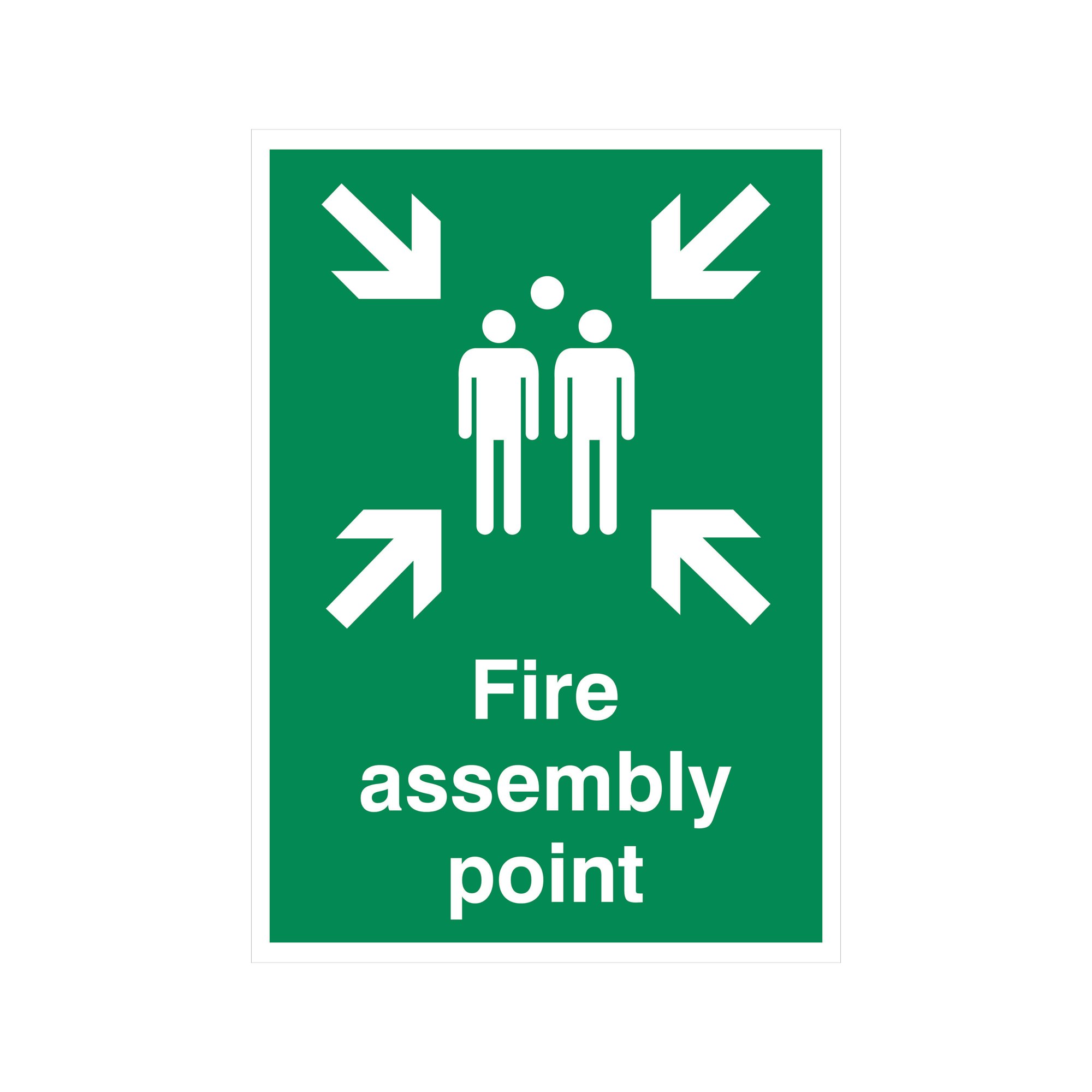 FIRE ASSEMBLY POINT RIGID PLAS A2