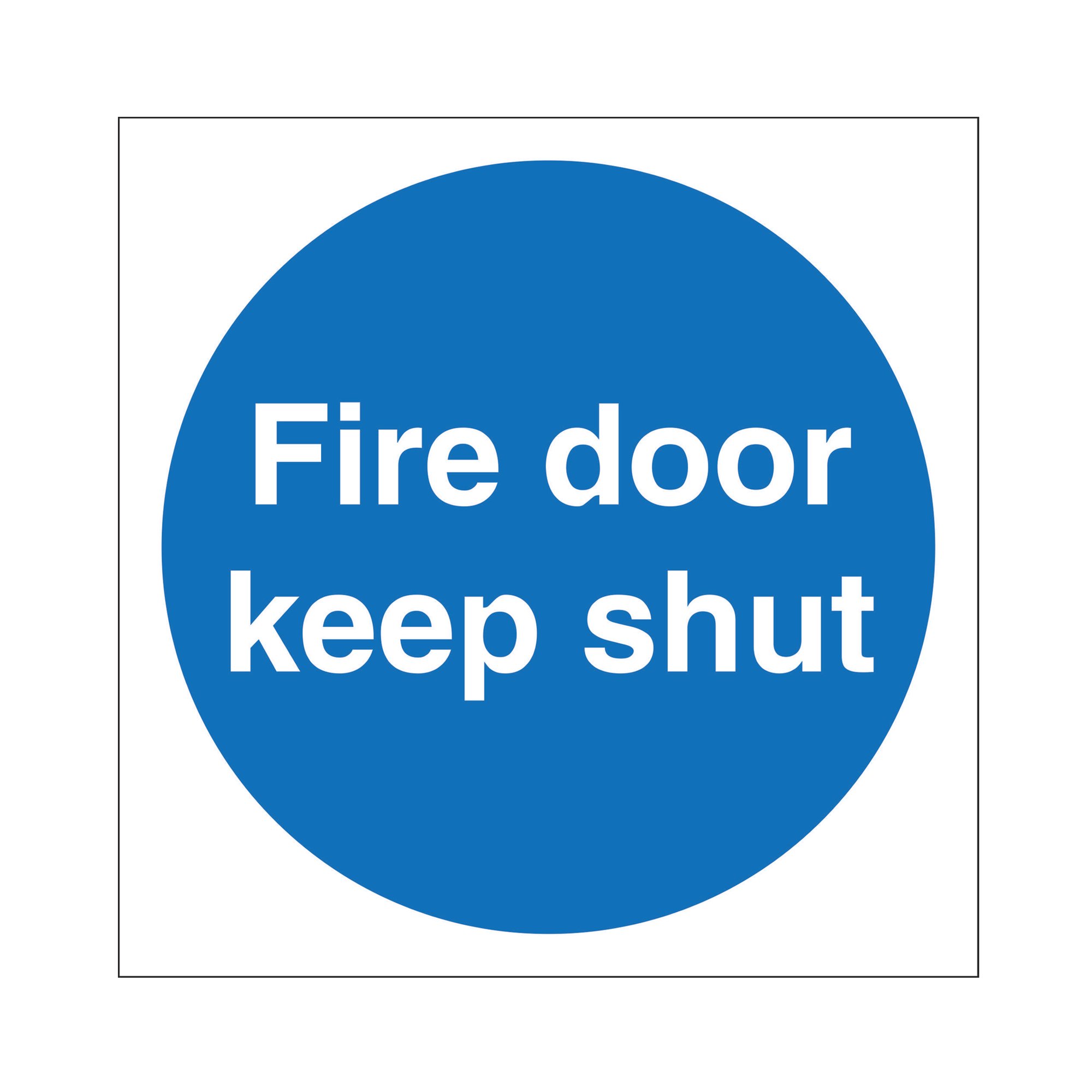 FIRE DOOR KEEP SHUT NO SYMBOL PK5