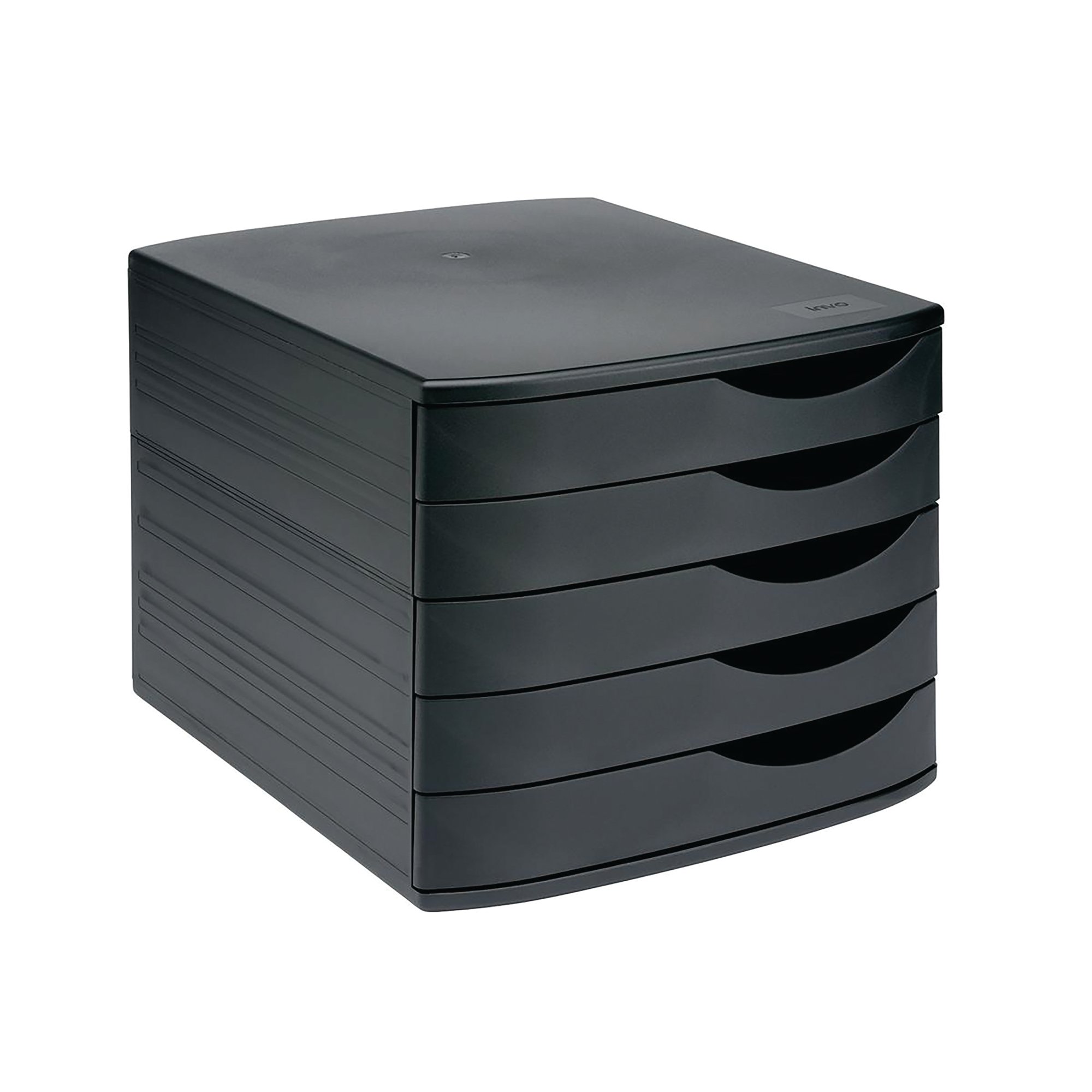 DESKTOP 5 DRAWER SET A4 BLACK