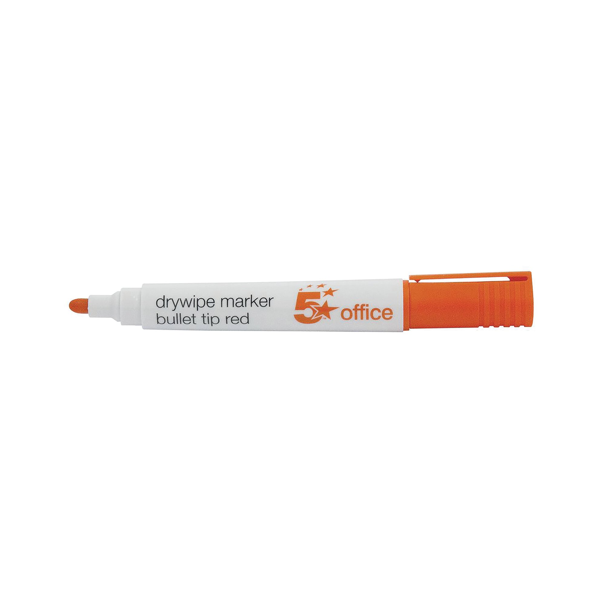 DRYWIPE MARKER BULLET TIP RED PK12