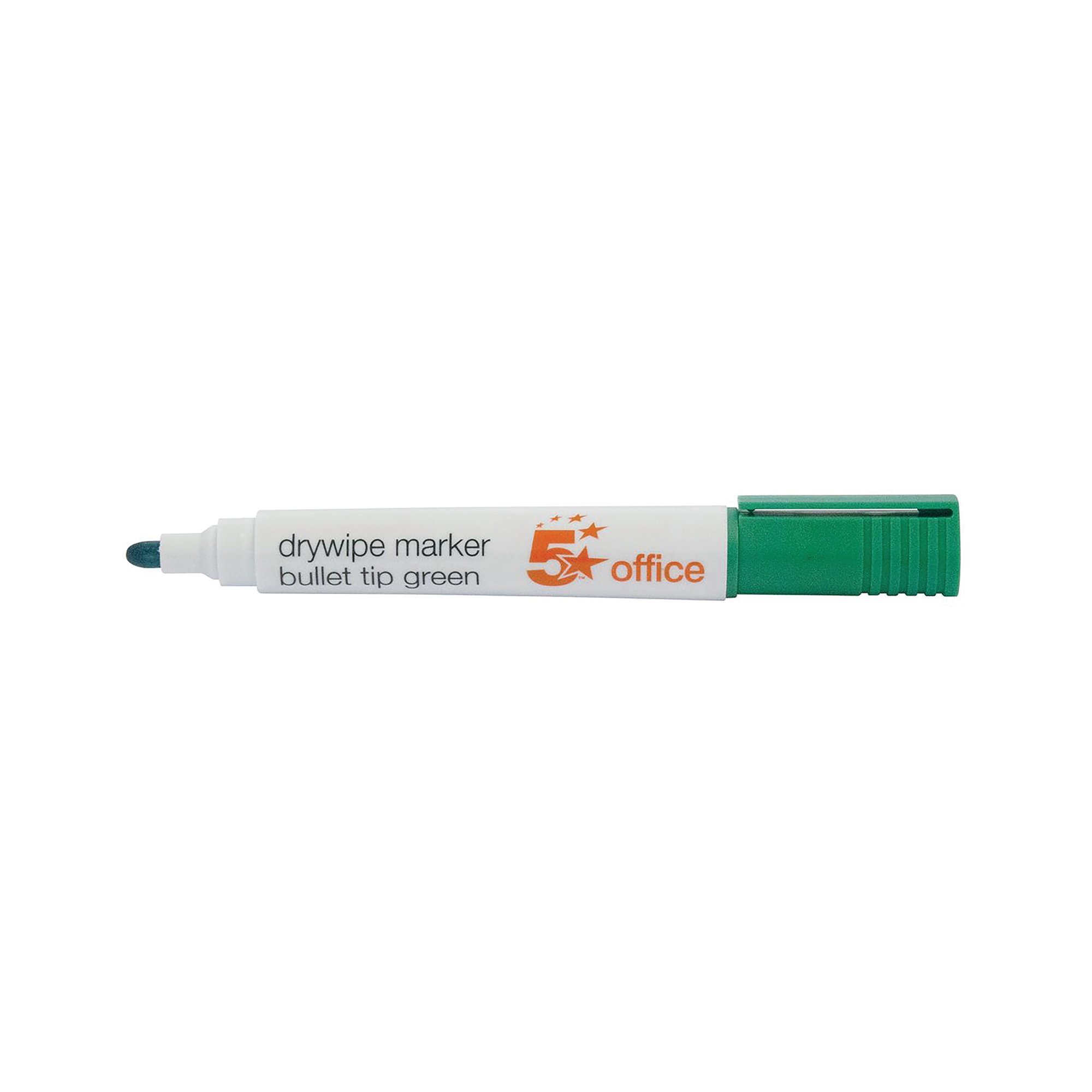DRYWIPE MARKER BULLET TIP GRN PK12