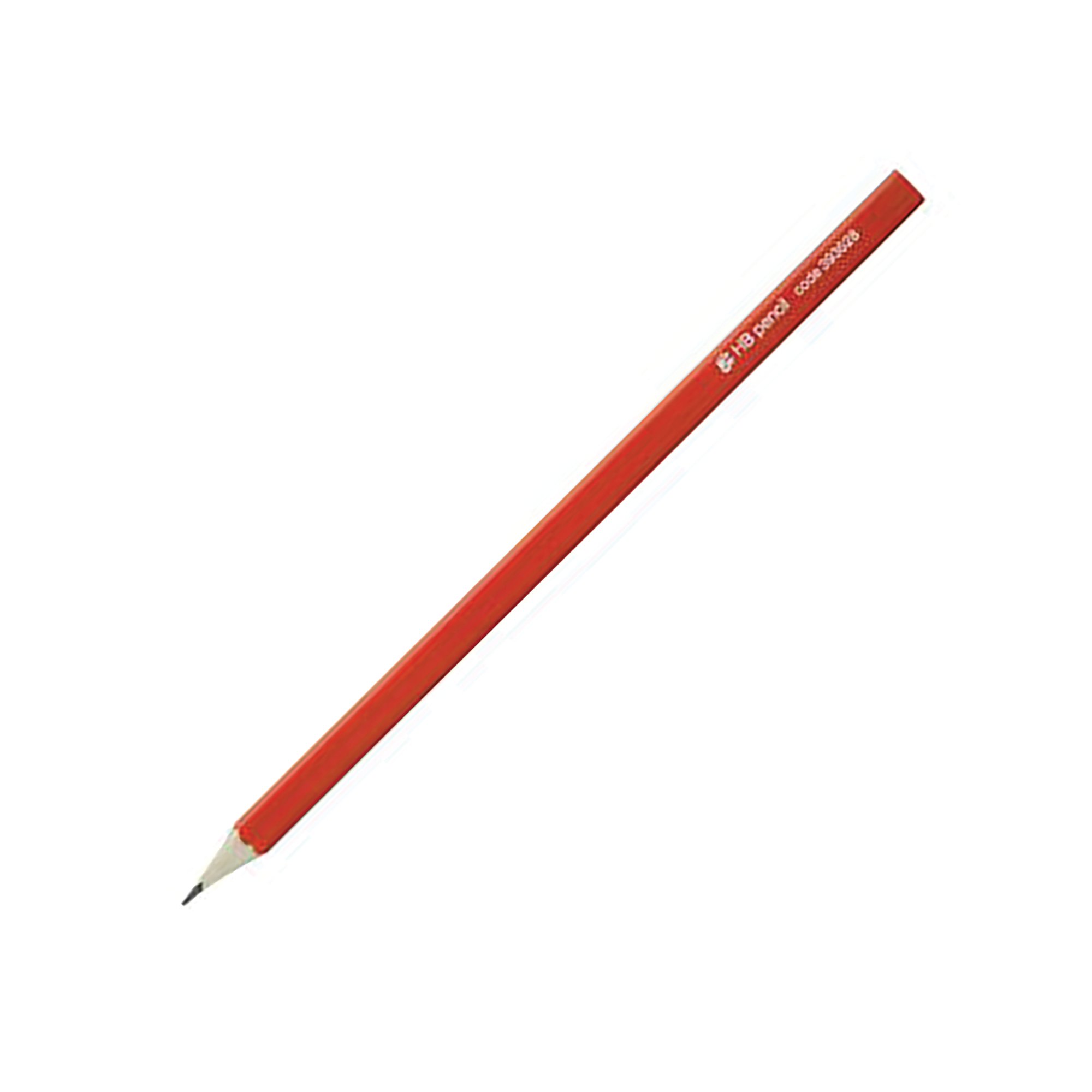 PENCIL HB RED BARREL PK12