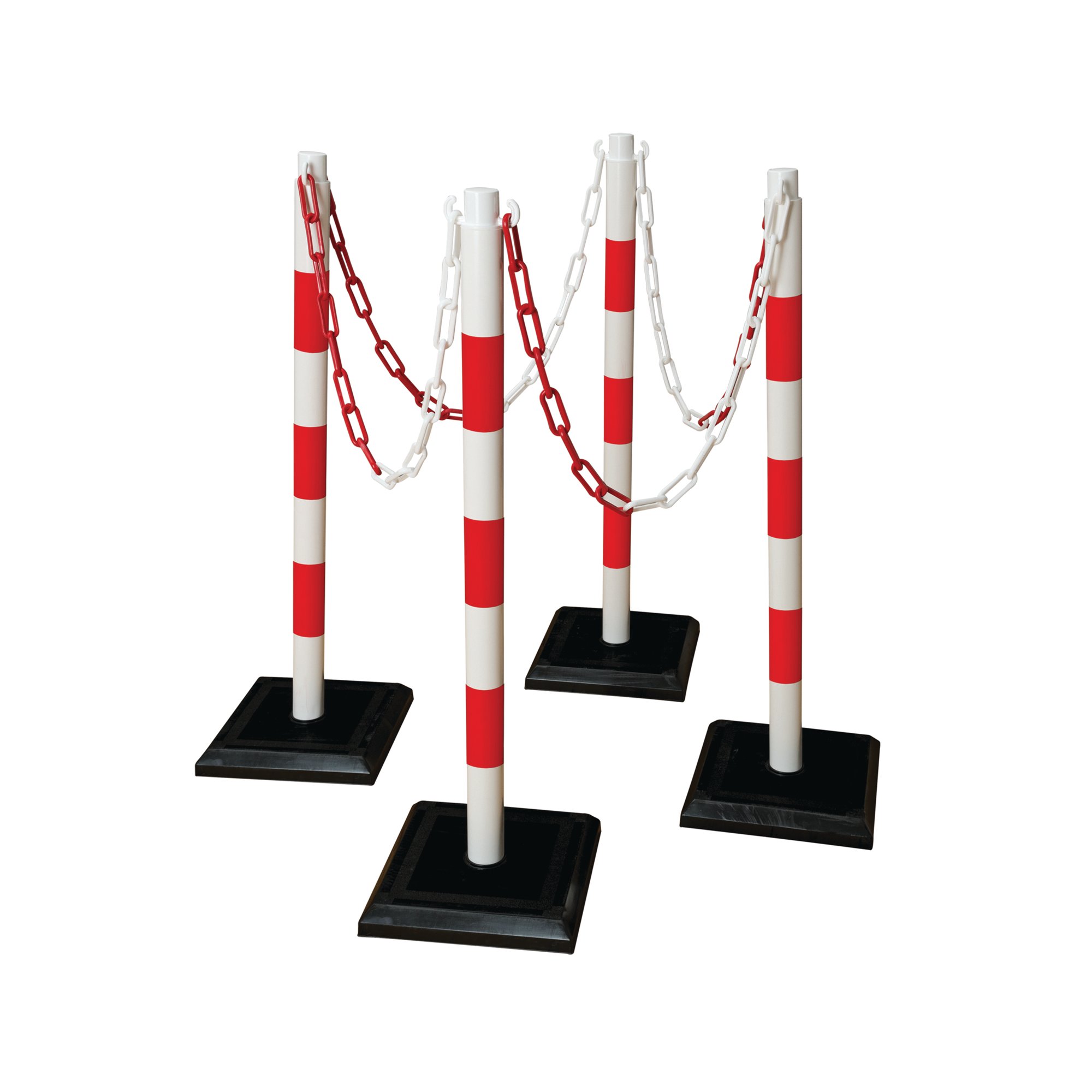 GUARDA-PLUS CHAIN 4 POST RED/WHT