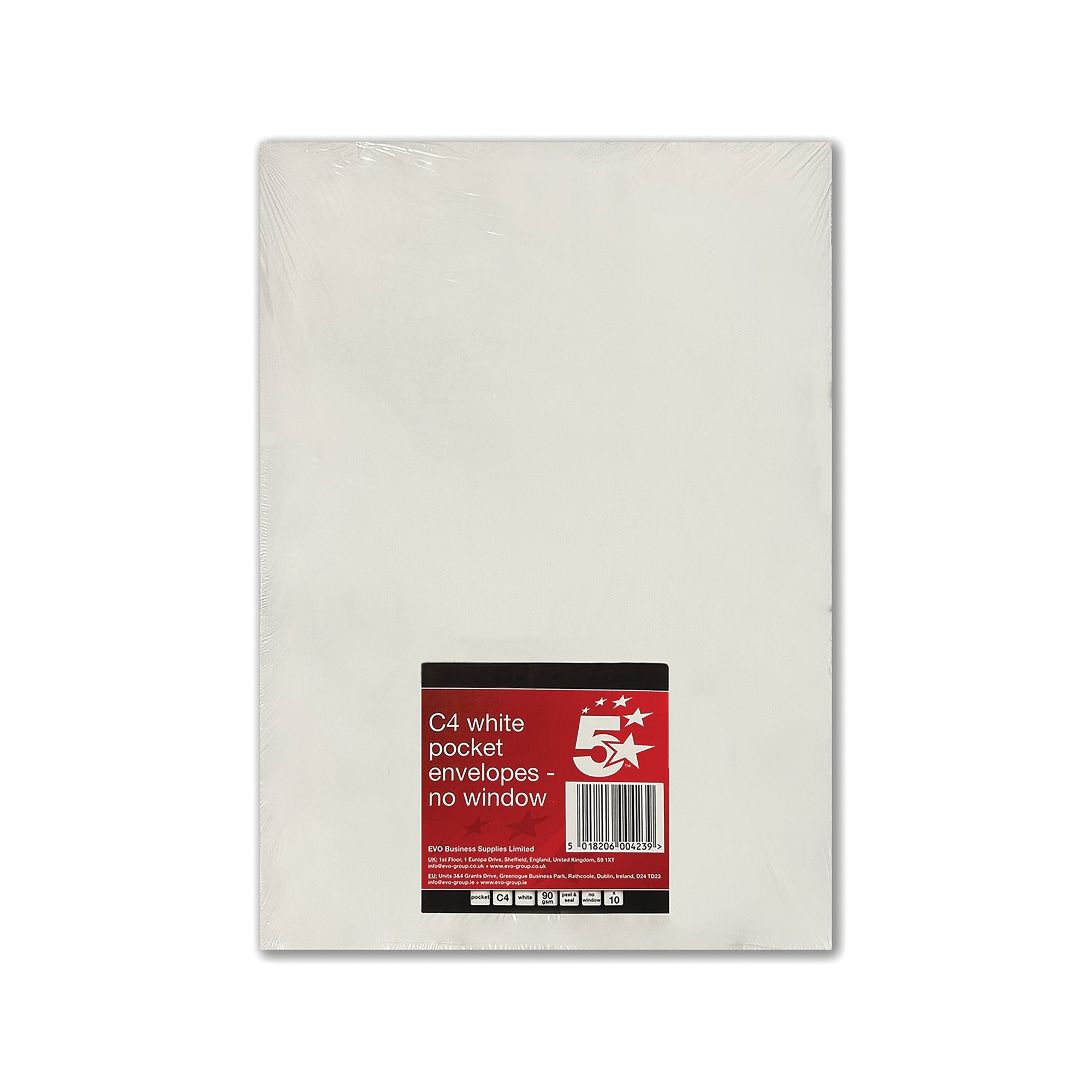 C4 PKT ENV PLSL WHT PK10 FS600423