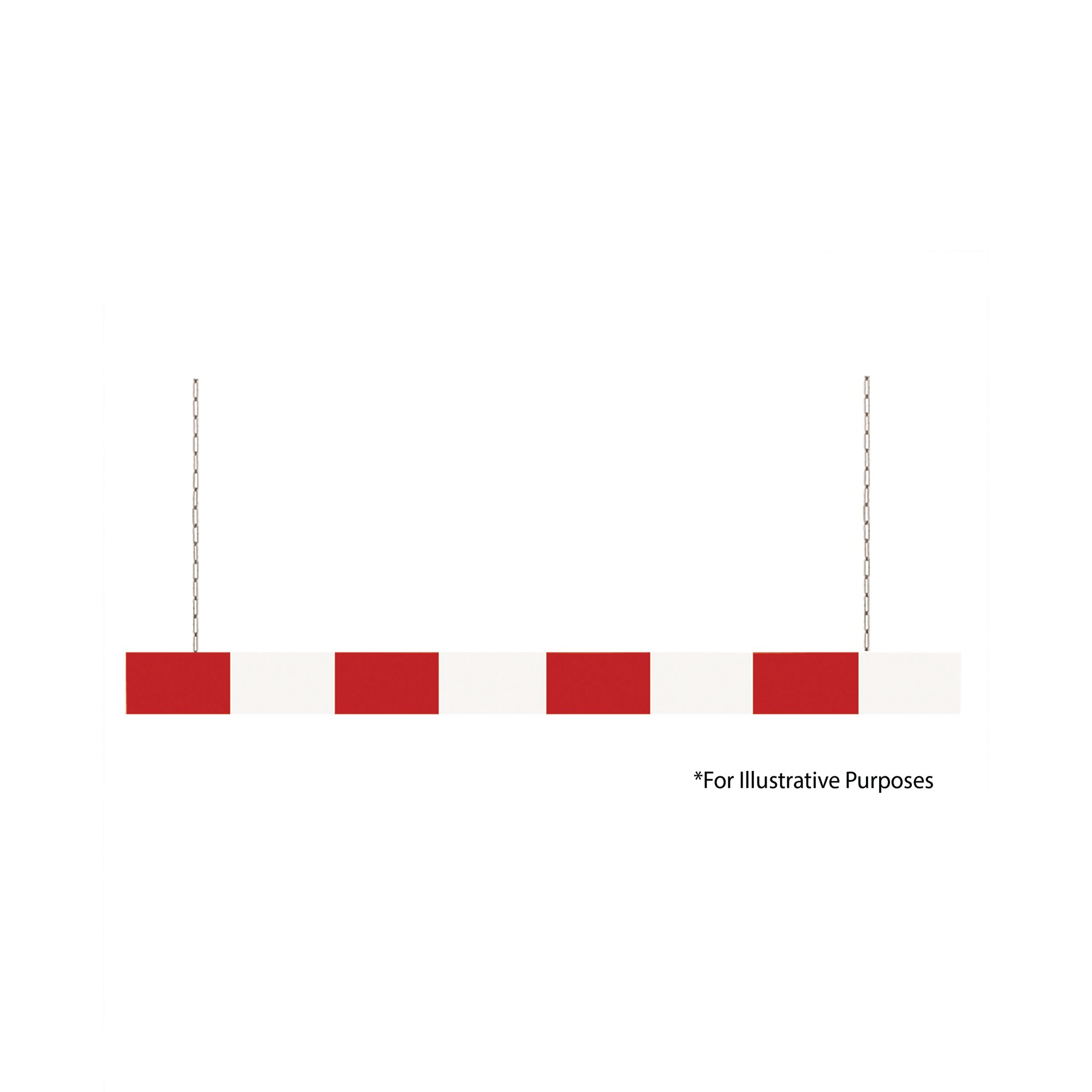 HEIGHT RESTRICTION BAR 2500 RED/WHT