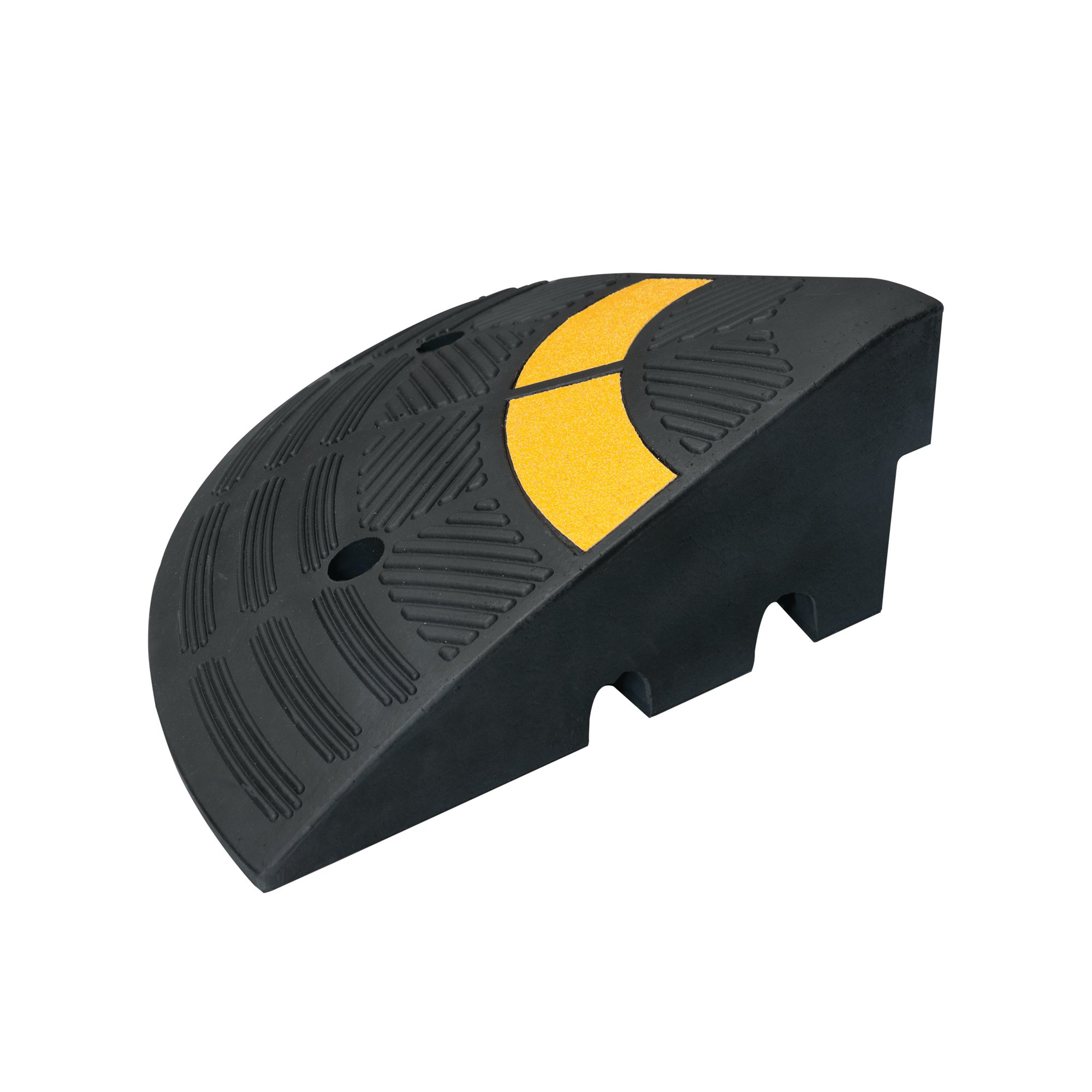 HDUT KERB RAMP END 360X360 YLW/BLK
