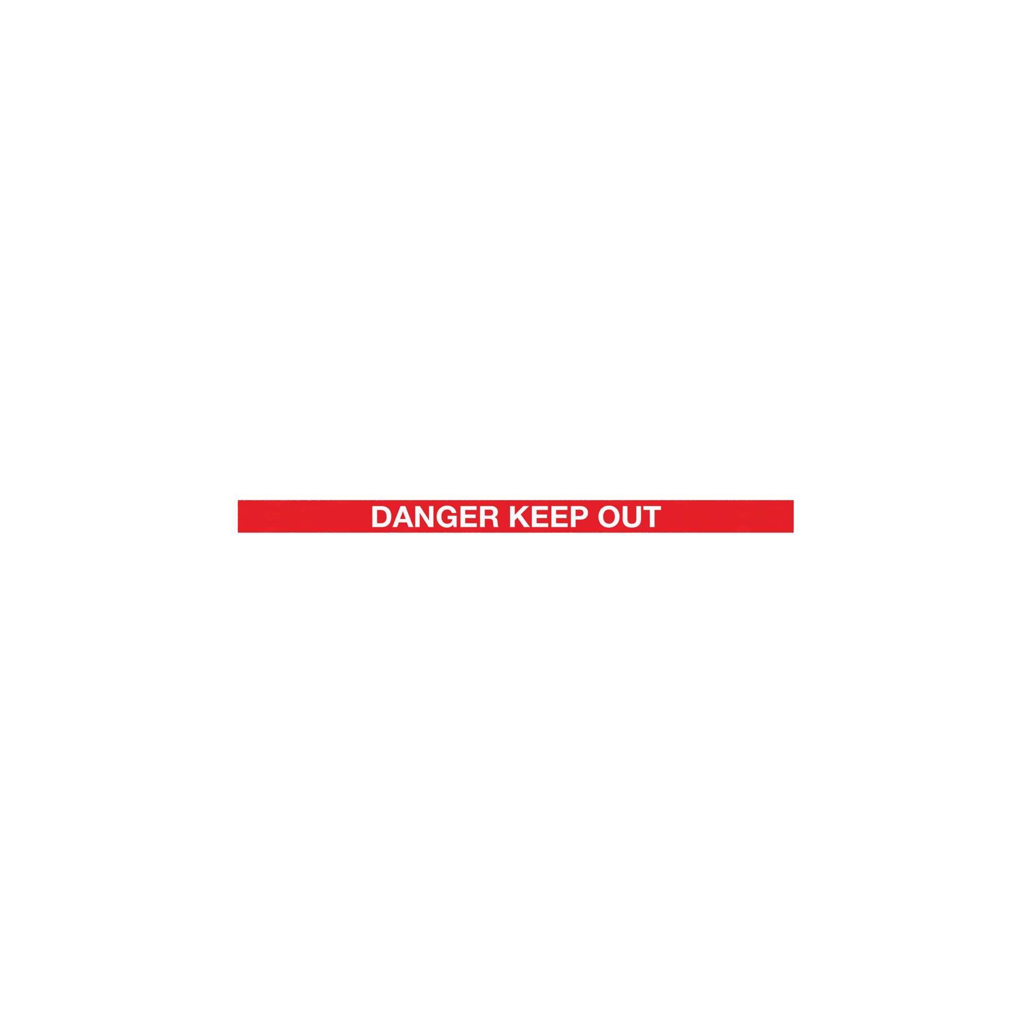 RED POST DANGER RED/WHITE 3.4M PK2