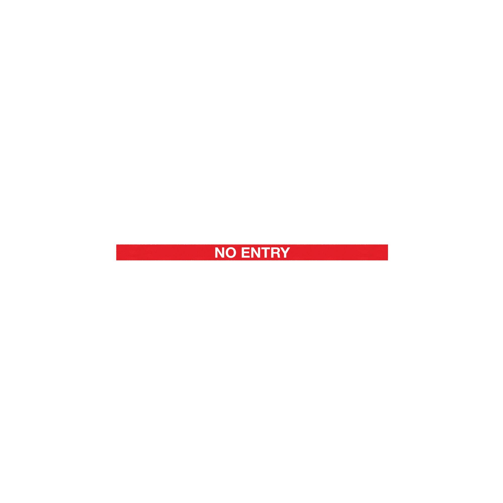 TWIN RED POST NO ENTRY RED/WHITE PK2