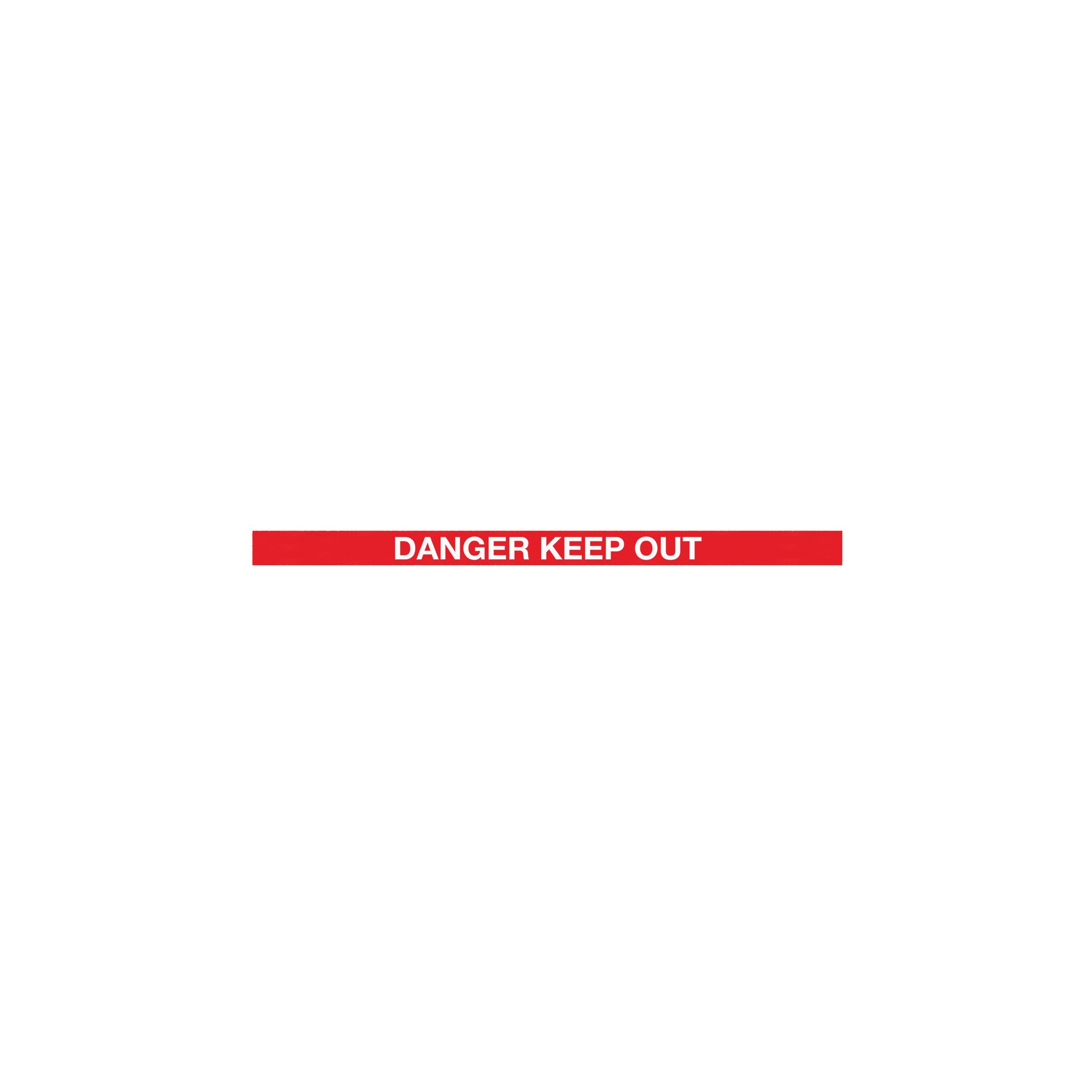 BARRIER BLK DANGER RED/WHT BELT 7.6M