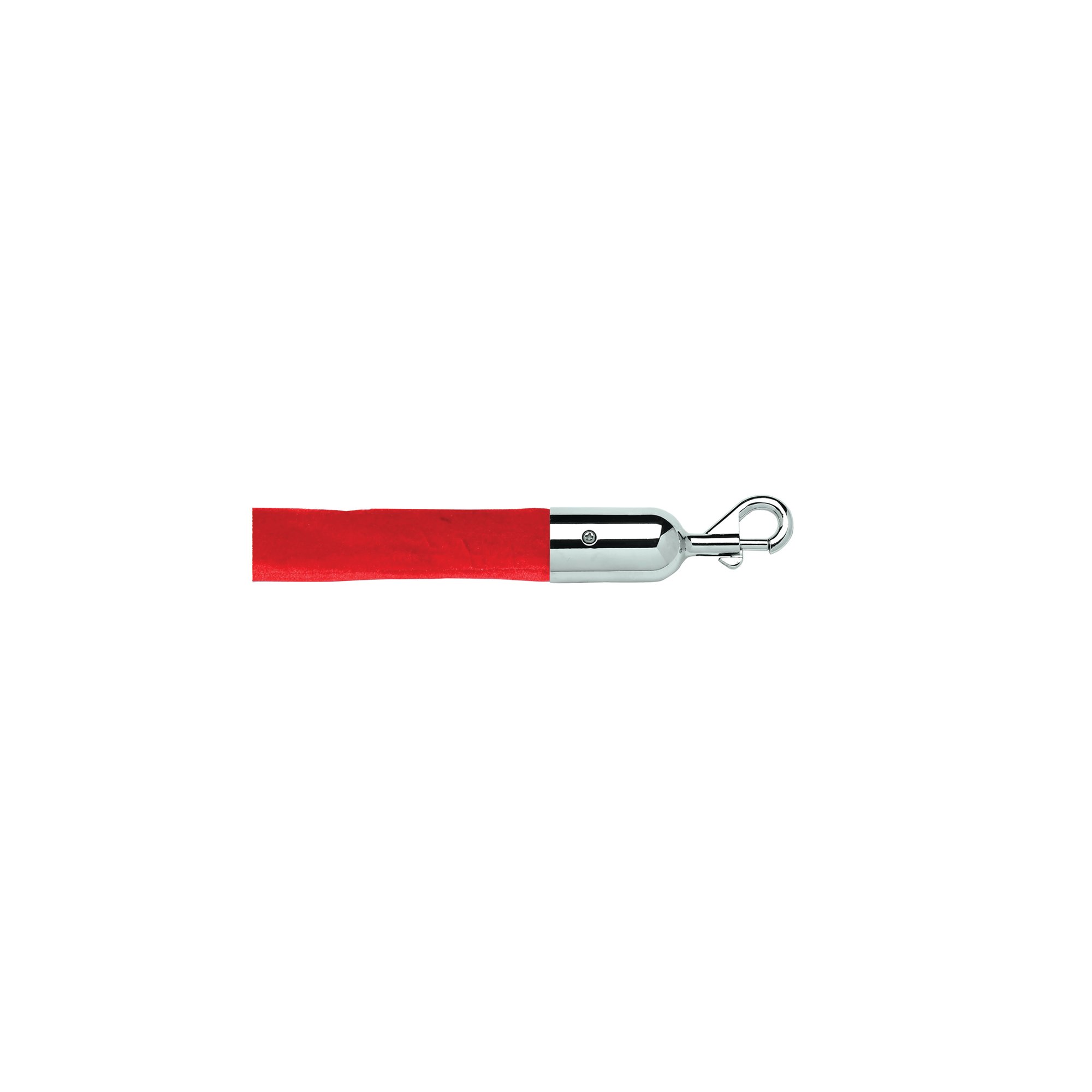 ECO VELOUR ROPE RED 1.8M P/CHROME