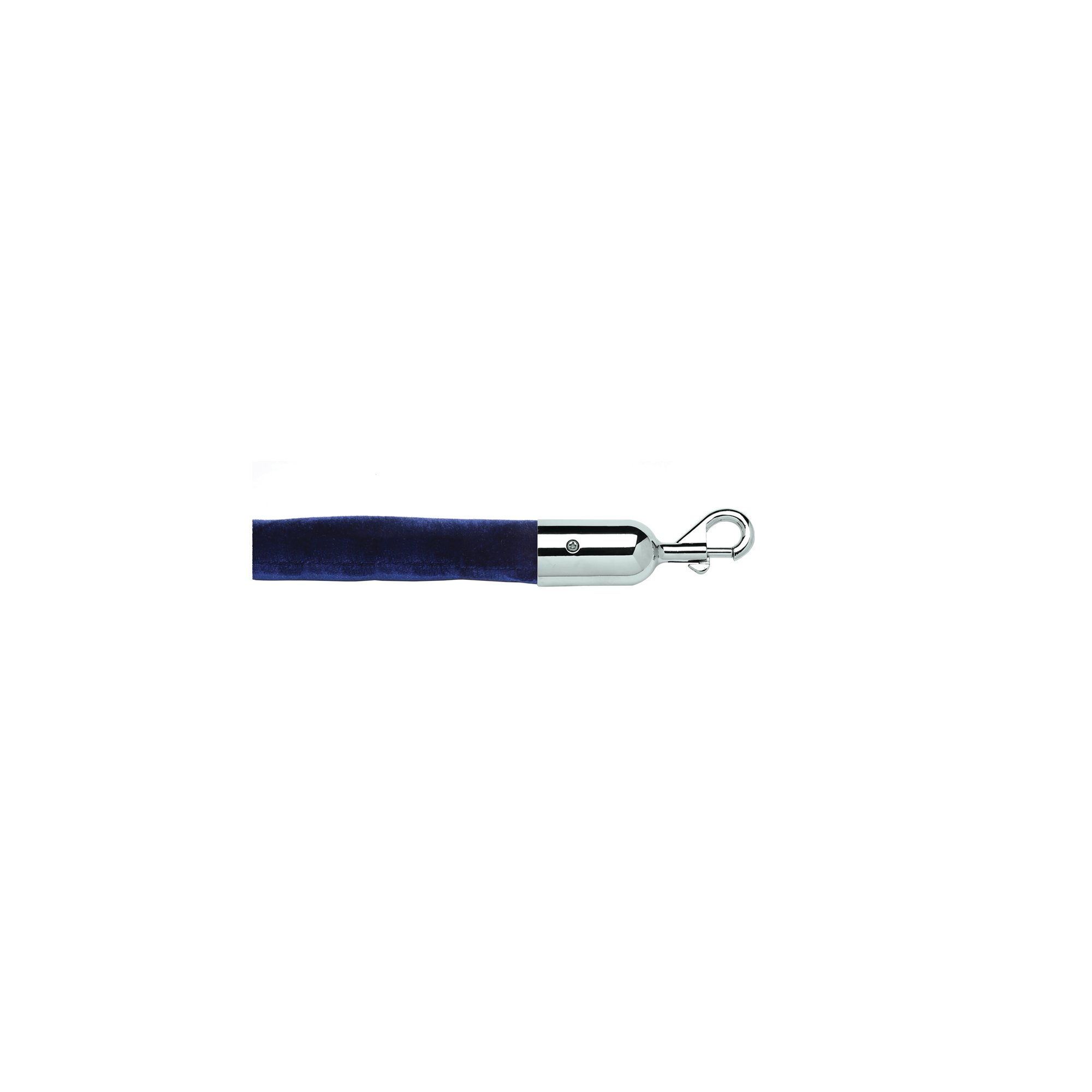 ECO VELOUR ROPE BLUE 1.8M P/CHROME