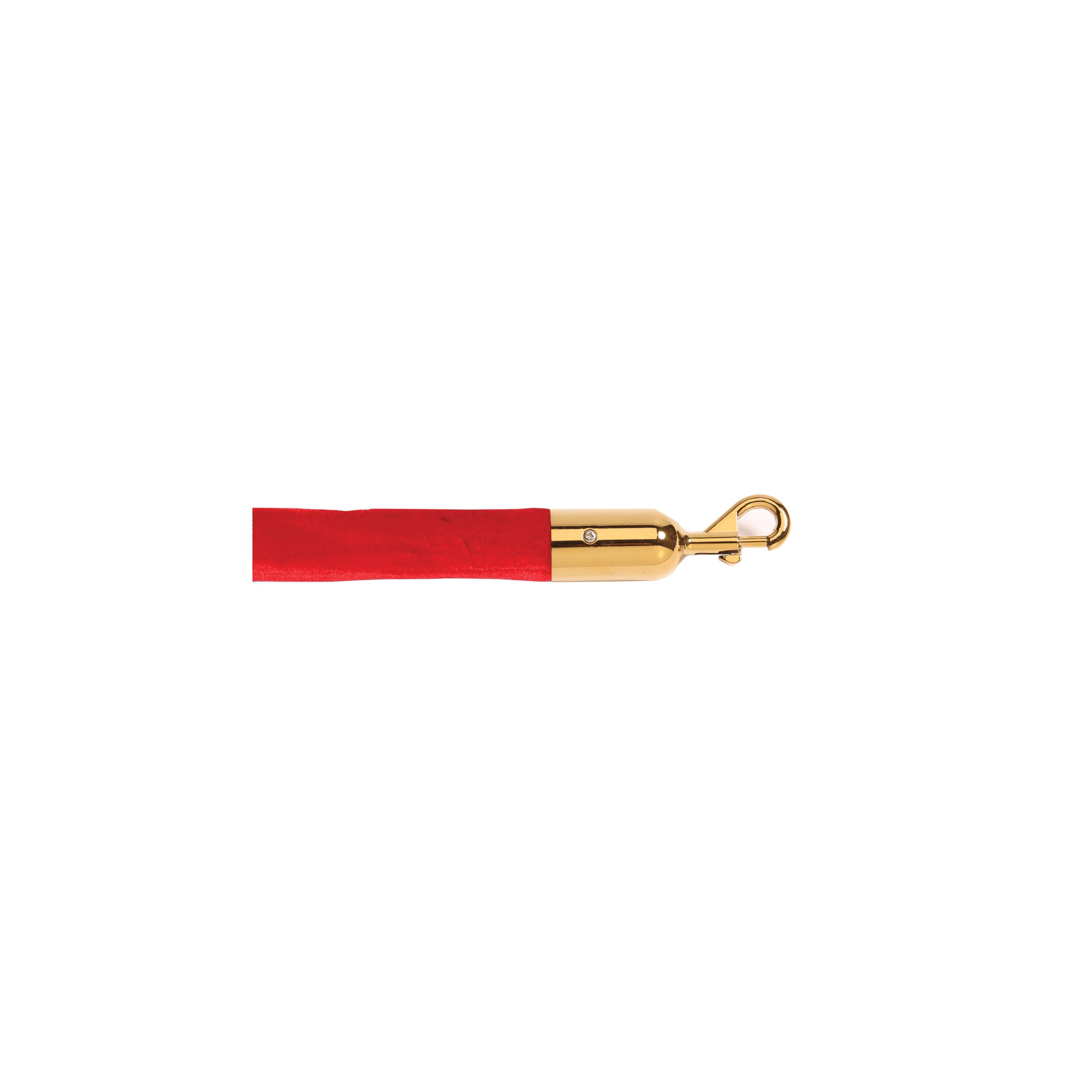 ECO VELOUR ROPE RED 1.8M P/BRASS