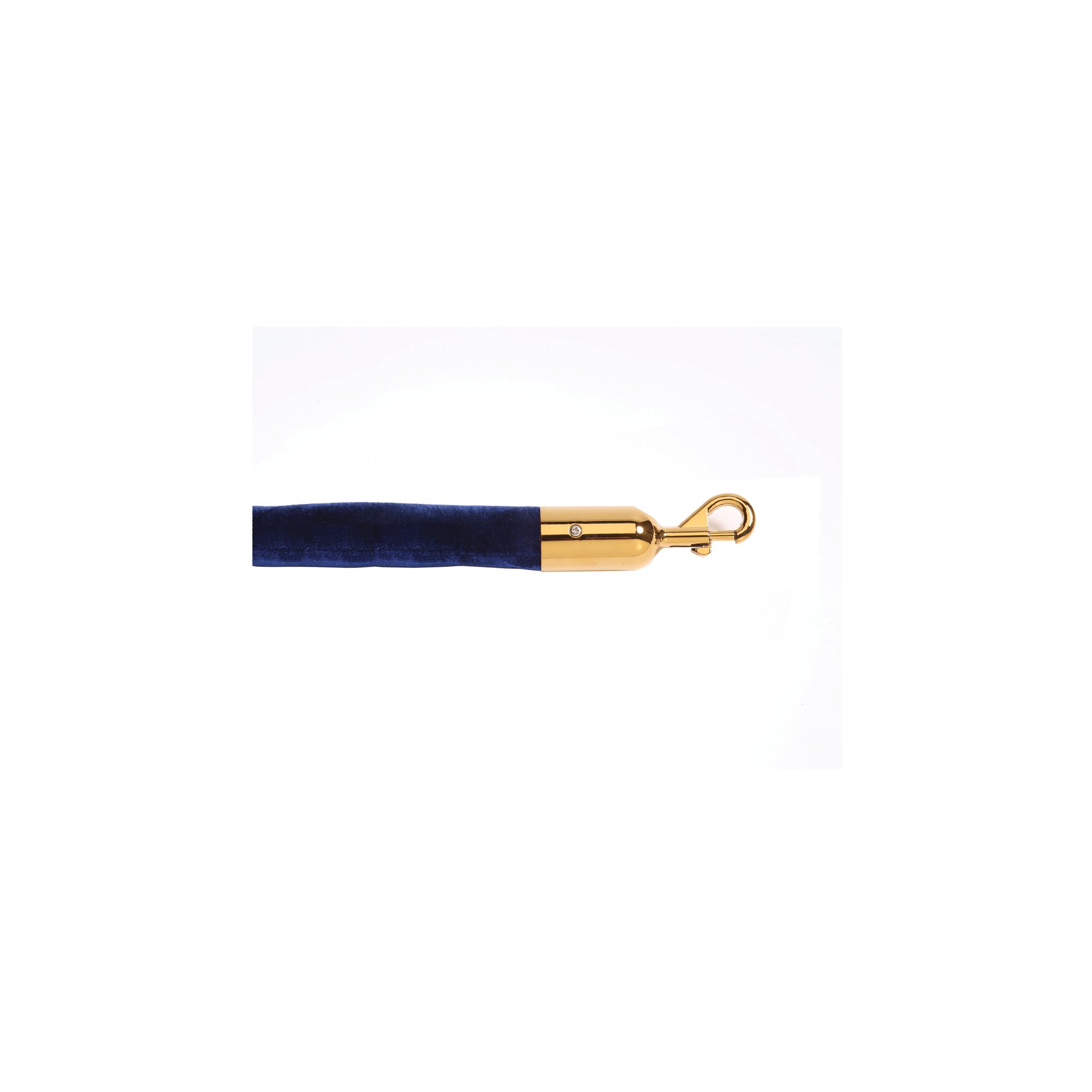 ECO VELOUR ROPE BLUE 1.8M P/BRASS