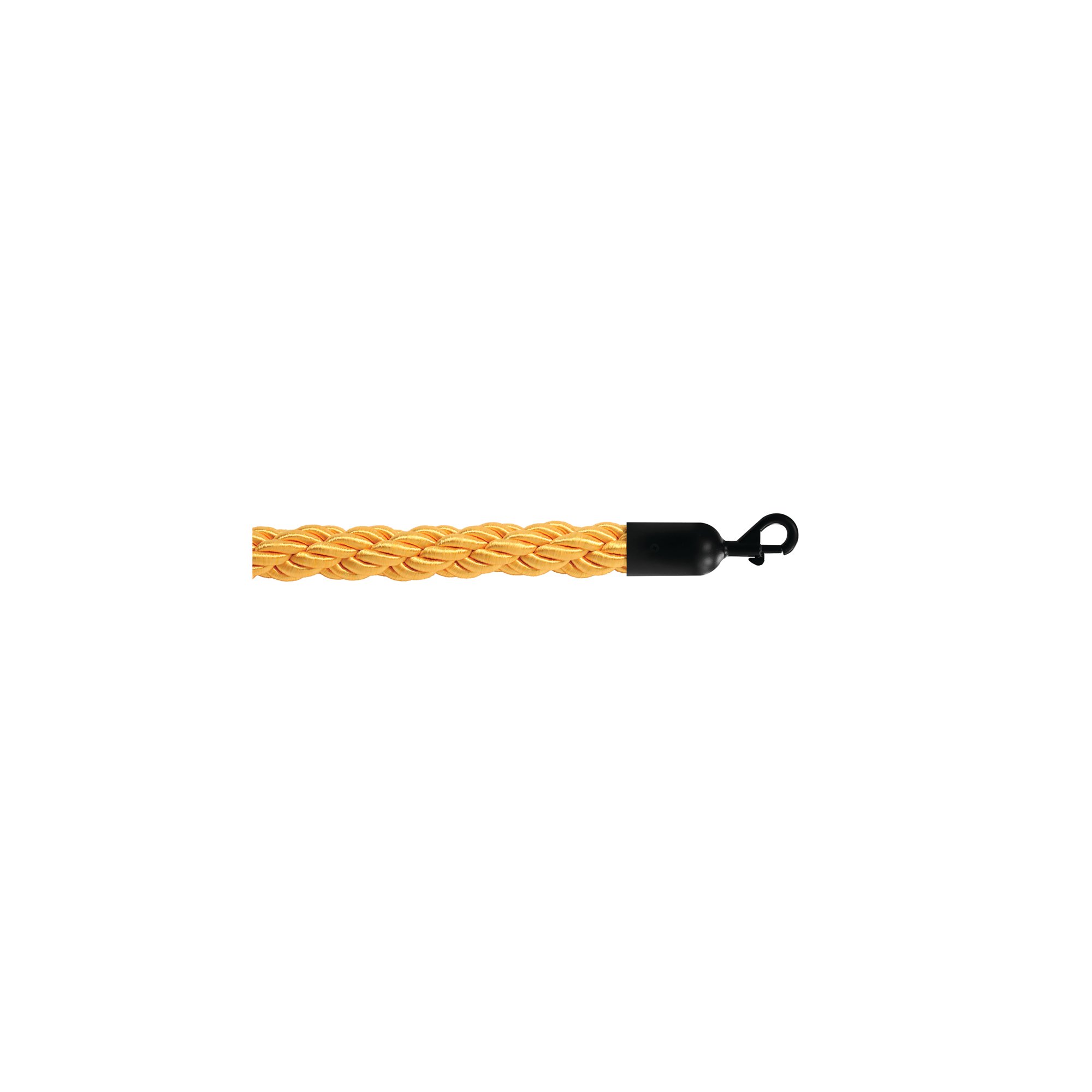 25MM BRAIDED ROPE GOLD 1.8M BLACK EN