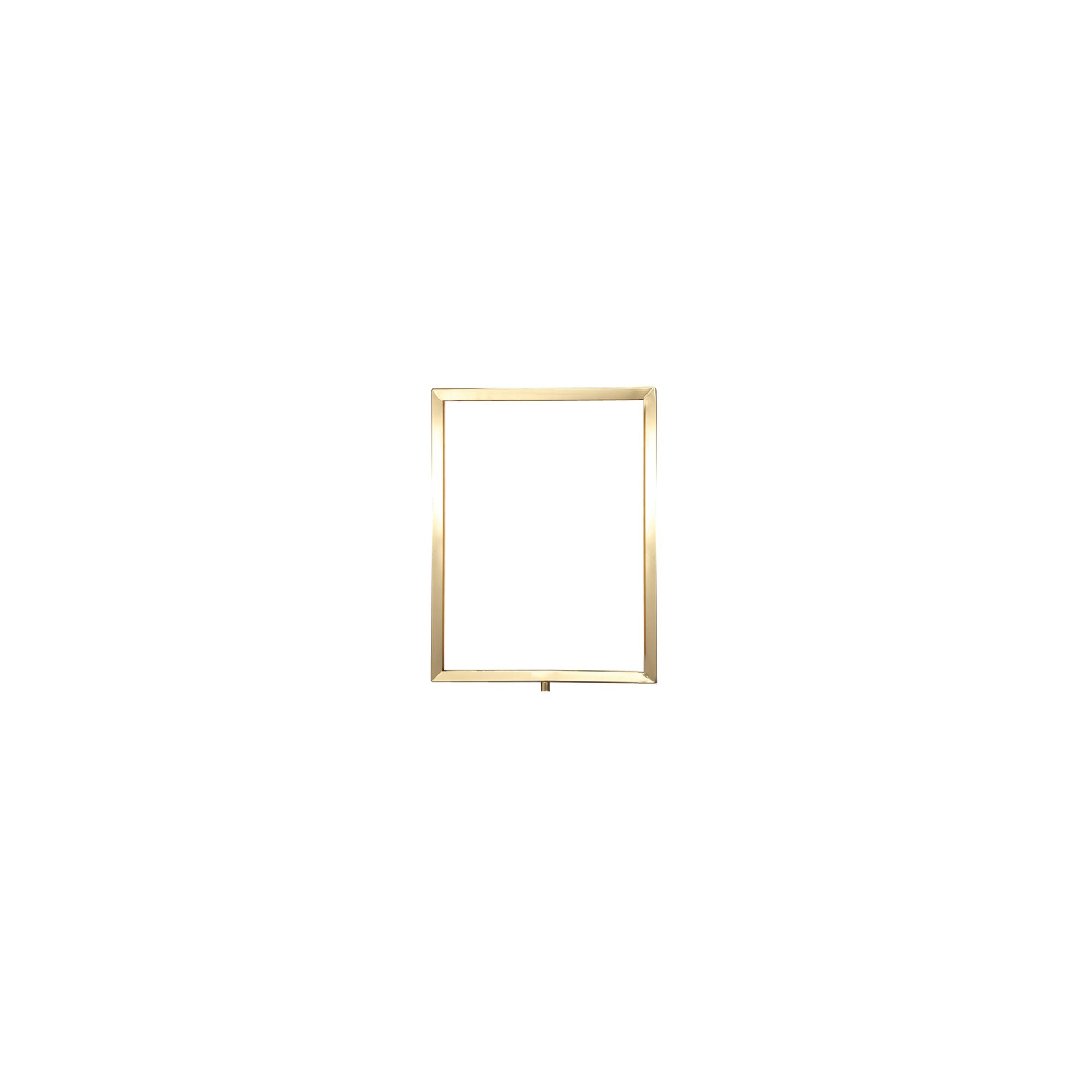 A4 SIGN VERT FRAME P/BRASS ROPE