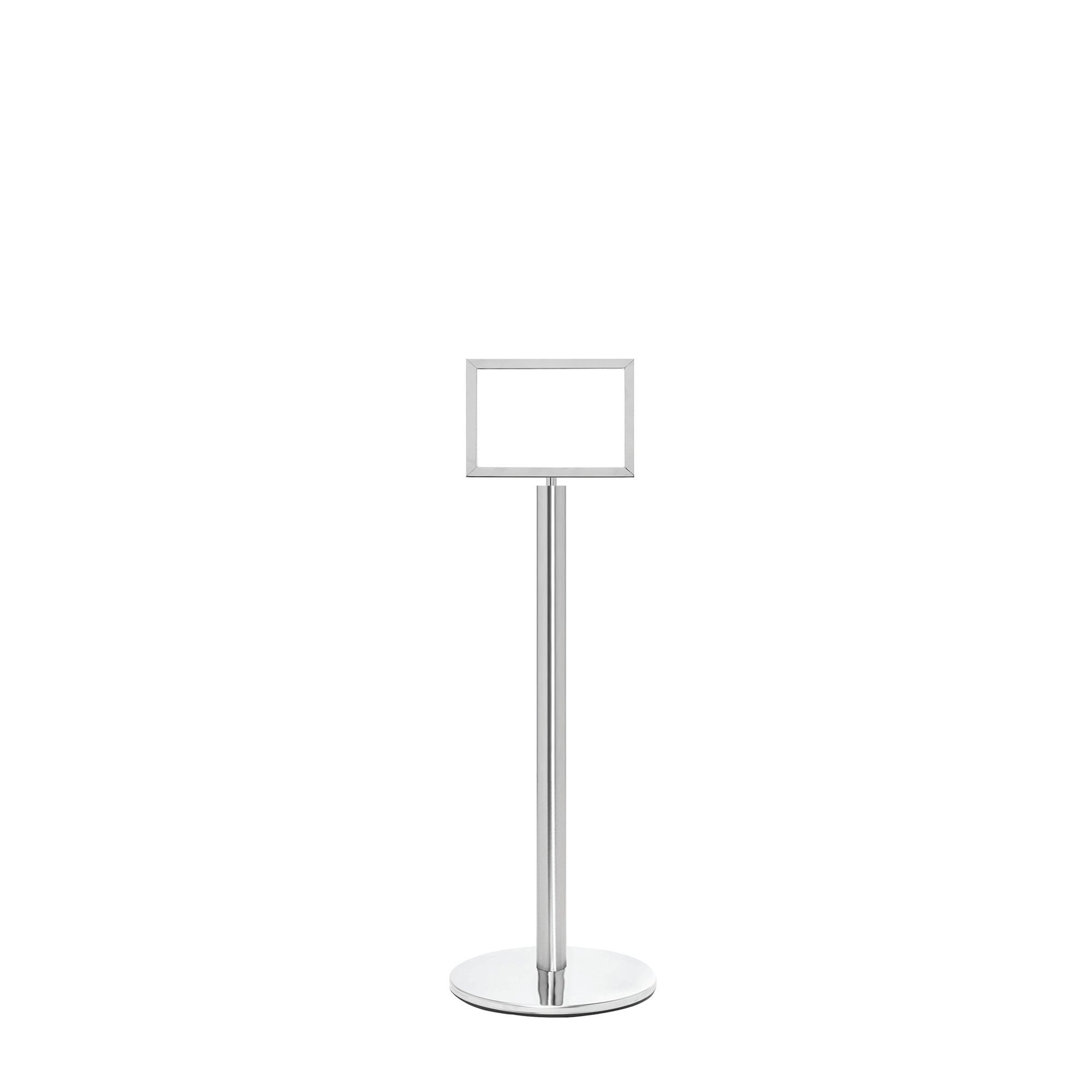 SIGN STANDS P/CHROME PST A4 HORI SGN