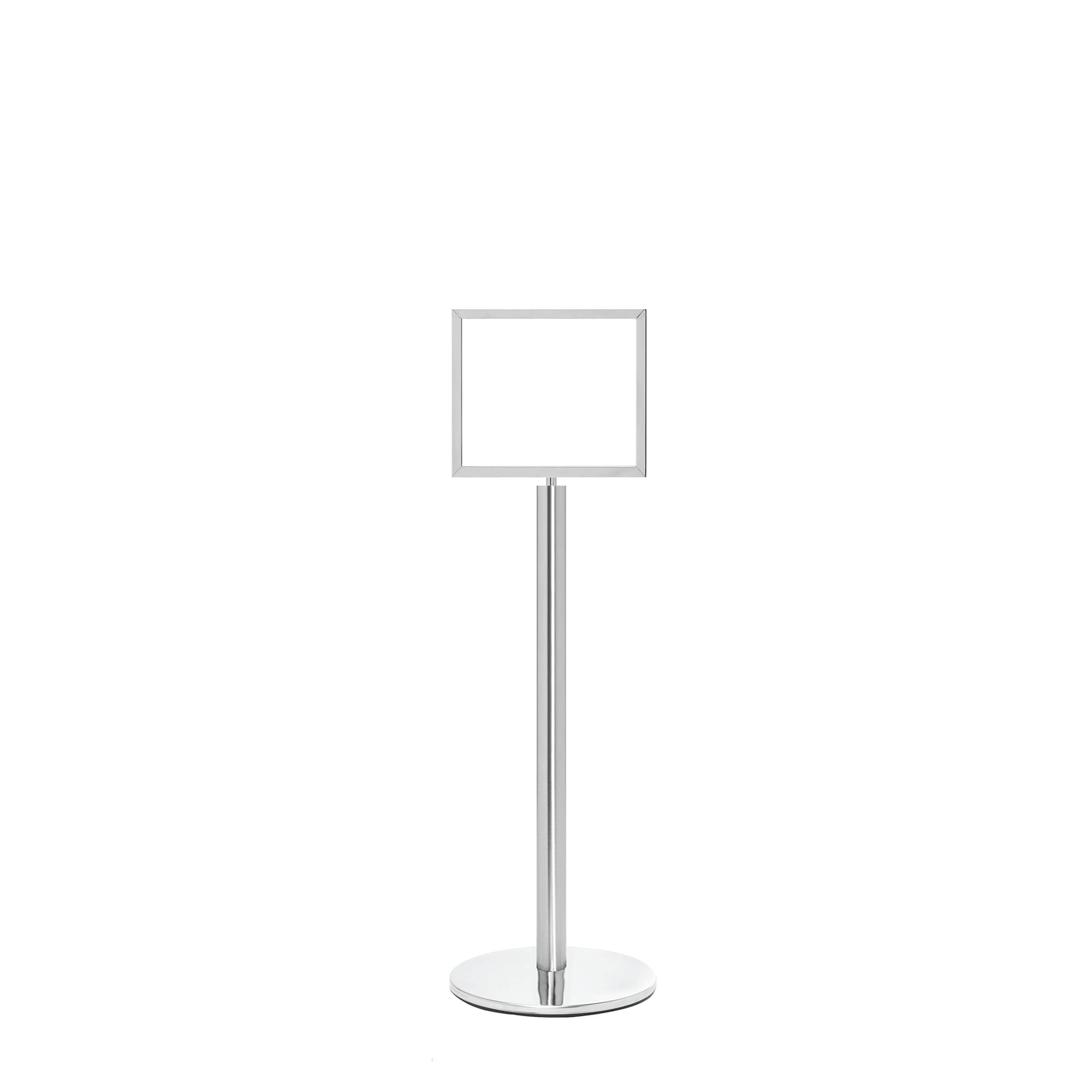 SIGN STANDS P/CHROME PST A3 HORI SGN