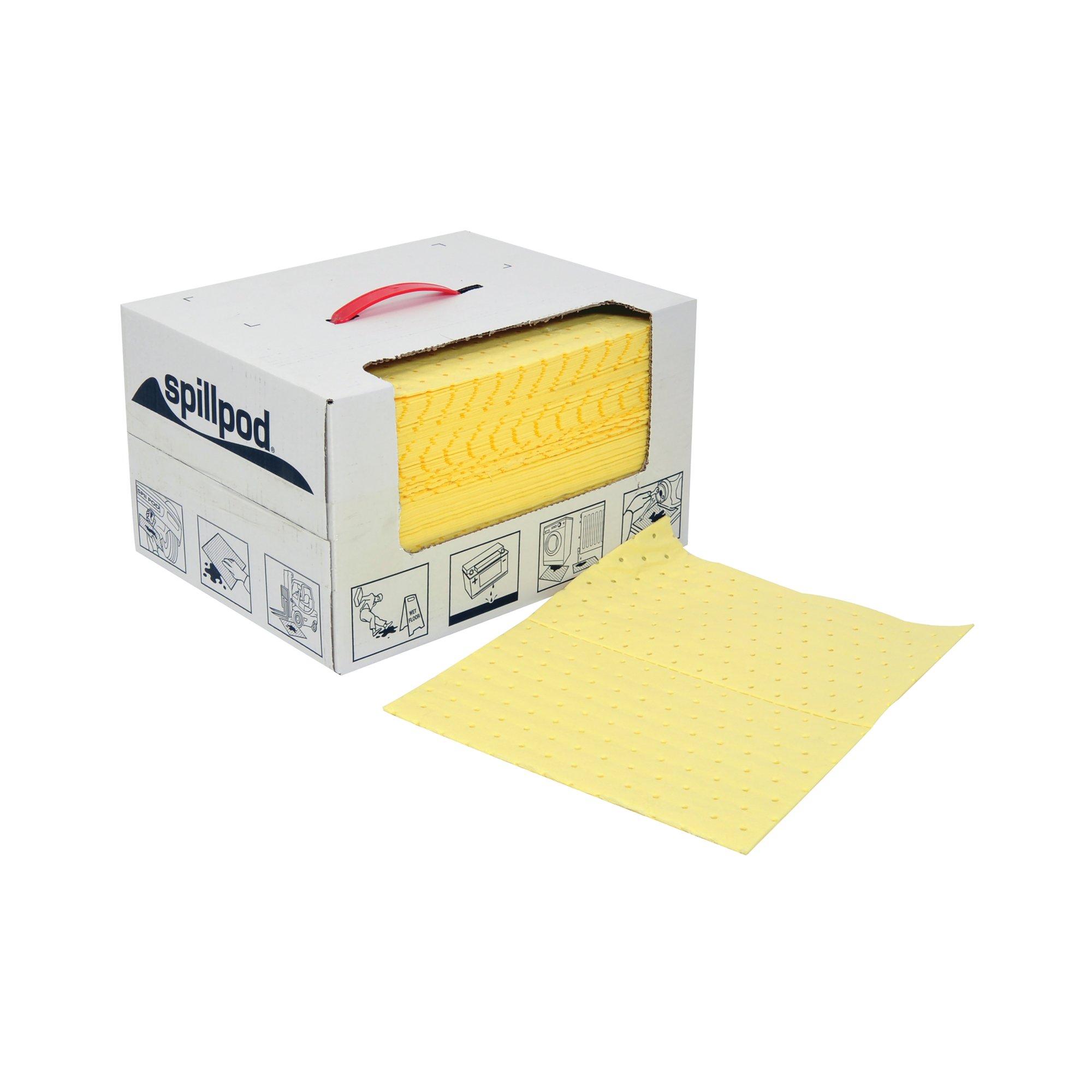 SPILLPOD CHEM PADS YLW 310X390 PK75