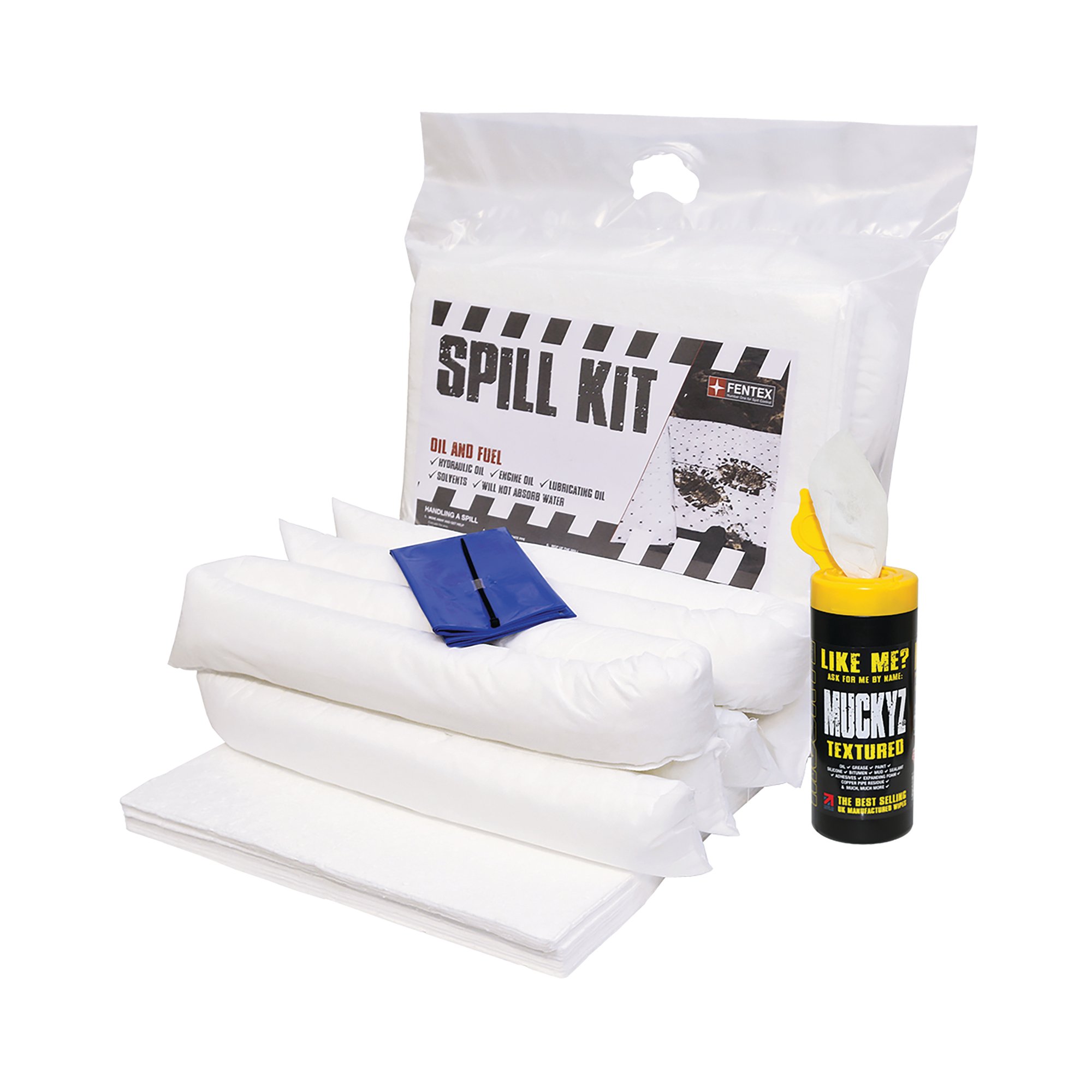 OIL/FUEL SPILL KIT HSL BAG 40L WHT