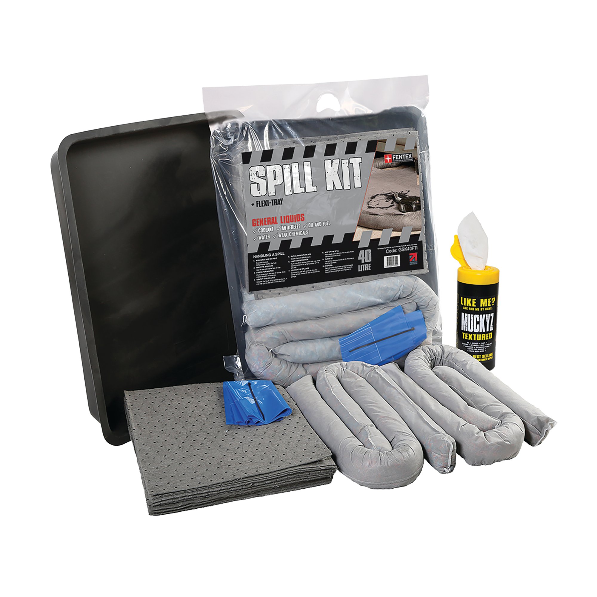 GPPS SPILL KIT + FLEXI-TRAY 40L GRY