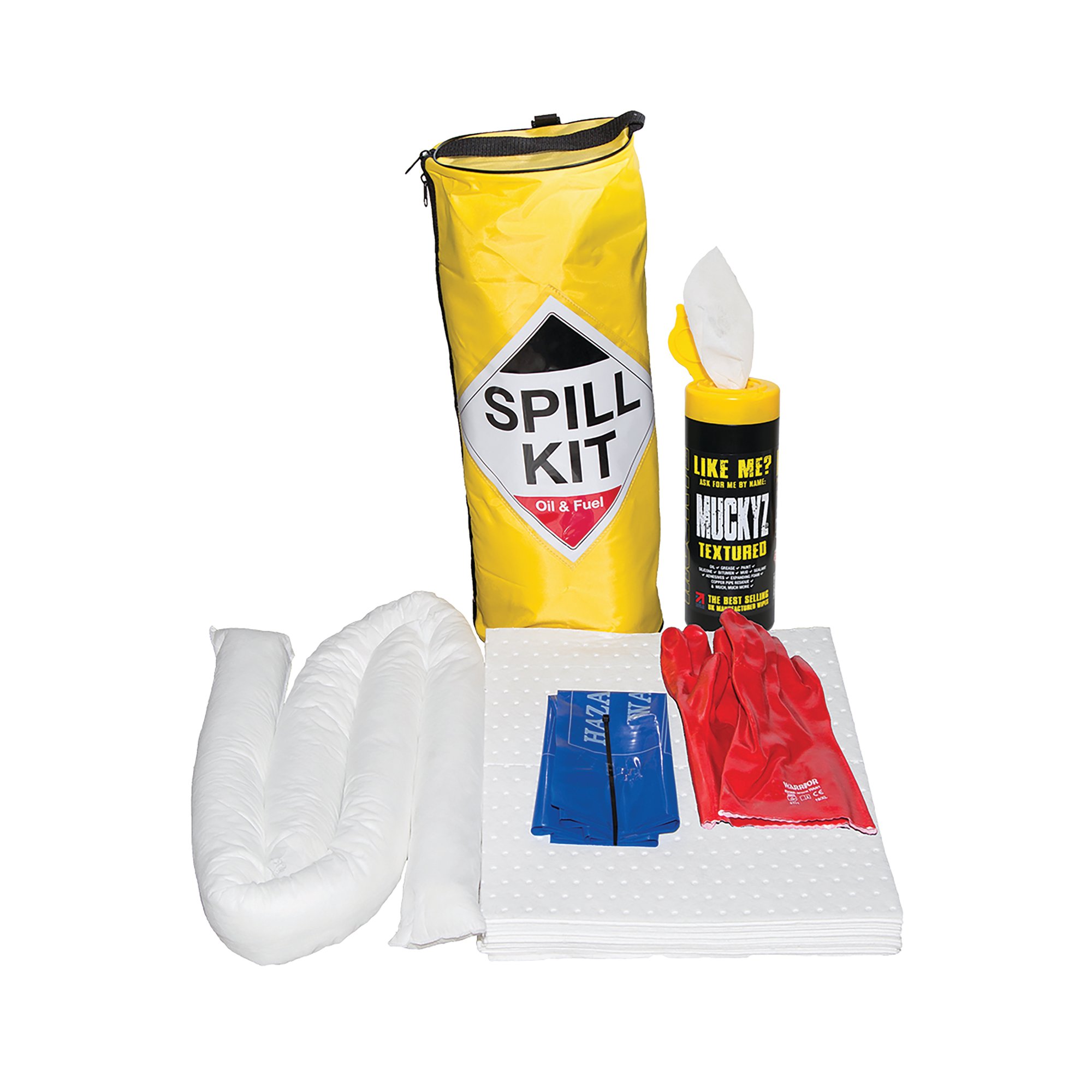 OIL/FUEL SPILL KIT CYLINDER BAG WHT