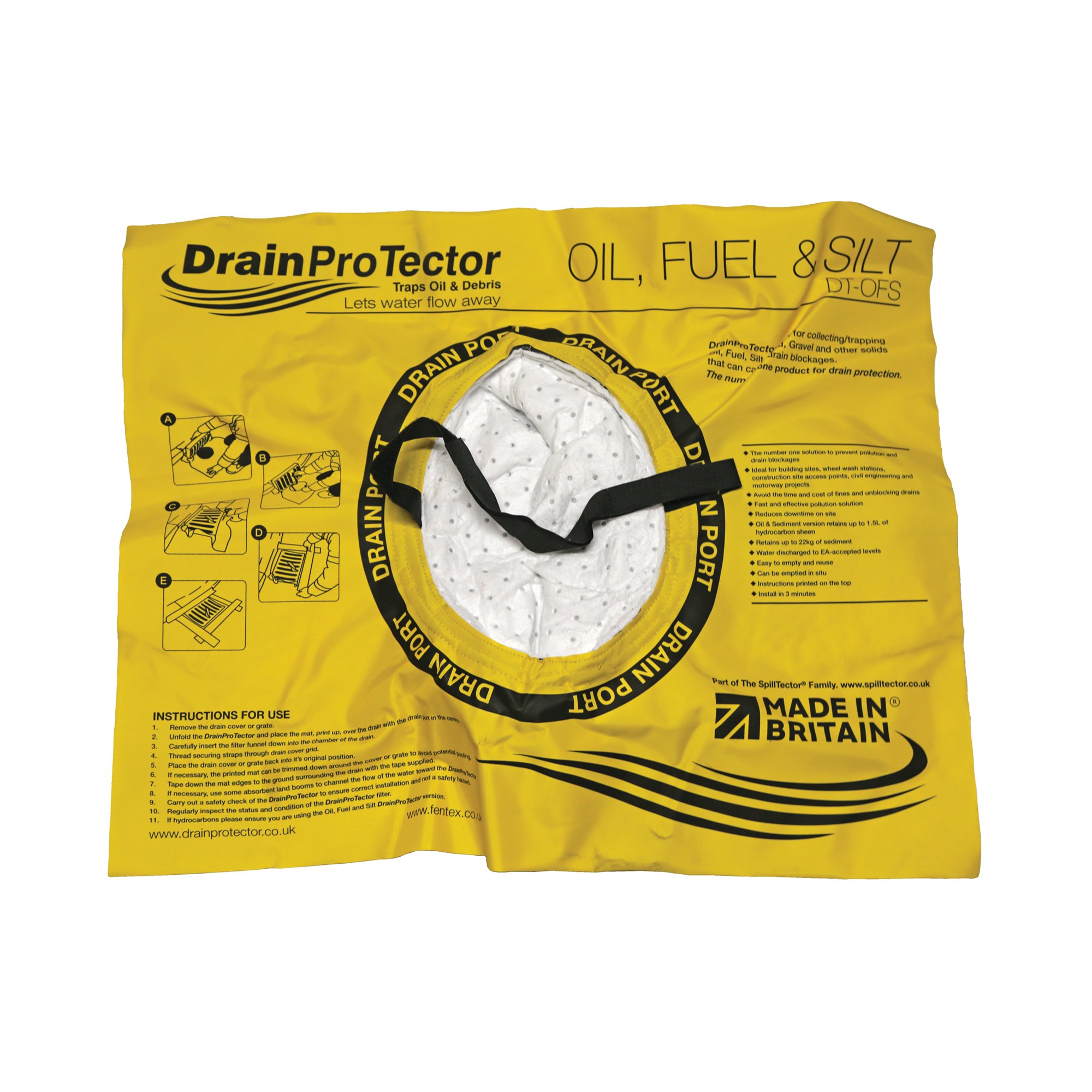 DRAINPROTECTOR OIL 750X600 YLW