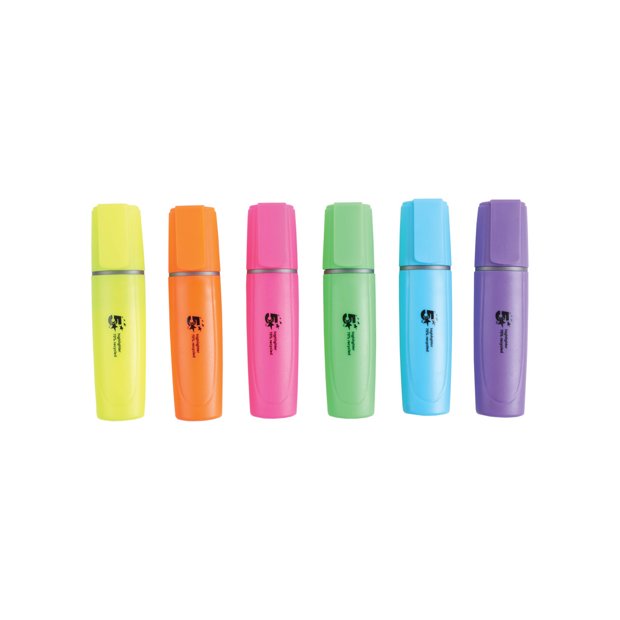 5 STAR HIGHLIGHTER BRIGHT AST PK10