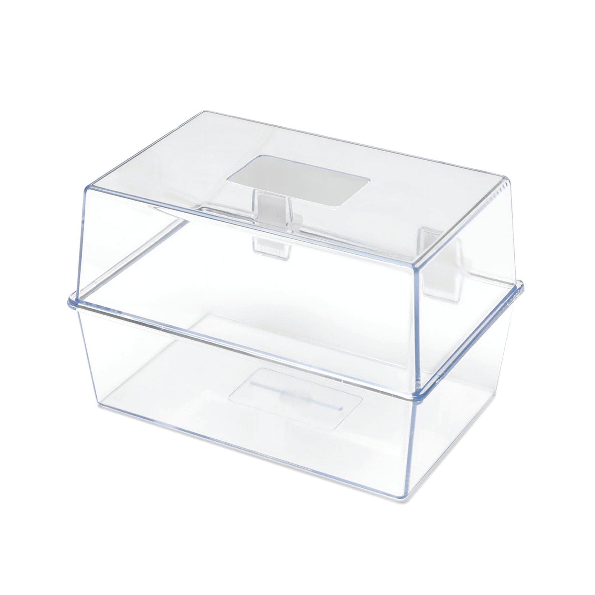 5 STAR CARD INDEX BOX 6X4IN CRYSTAL