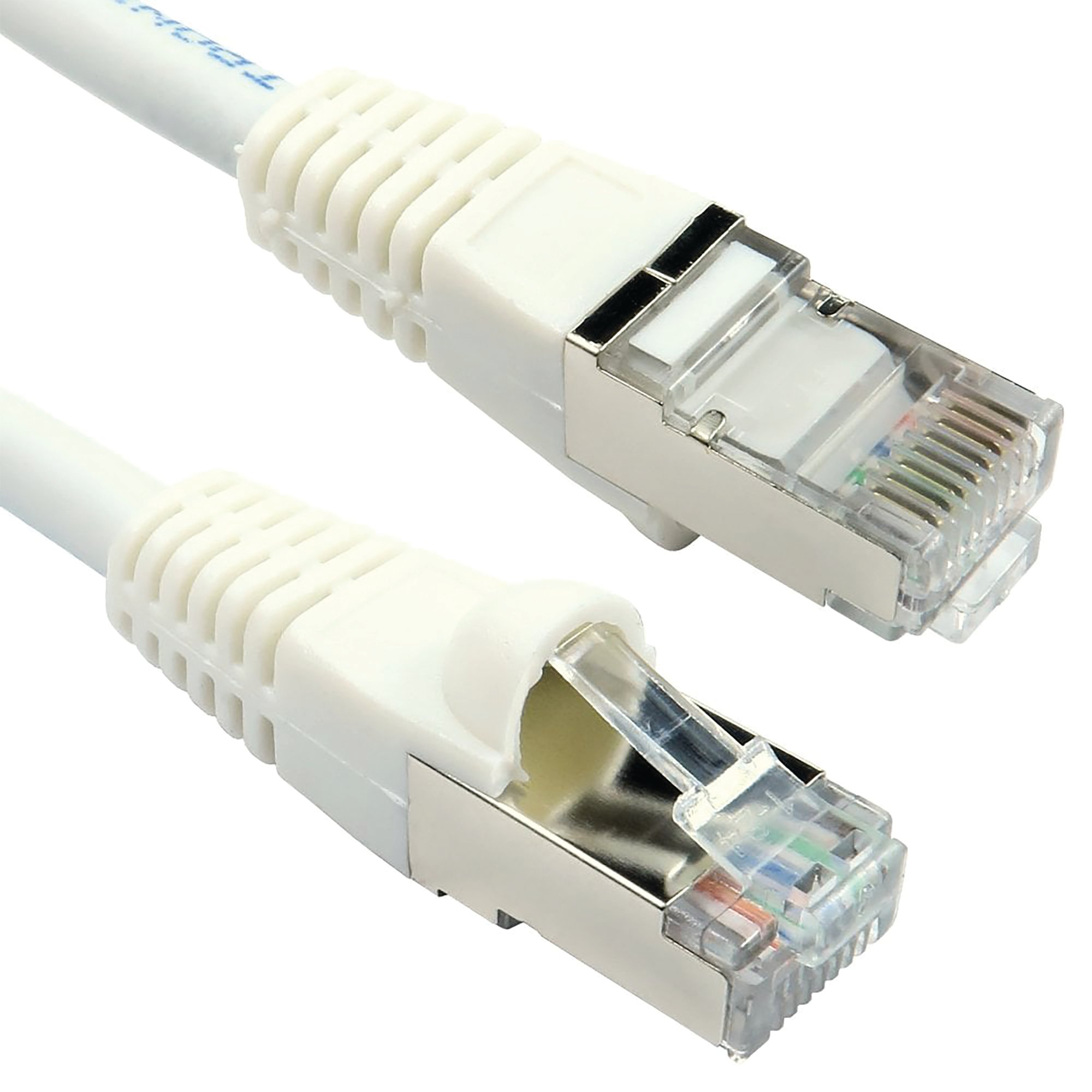 CAT6A S/STP LSOH PATCH CABLE 2M WHT