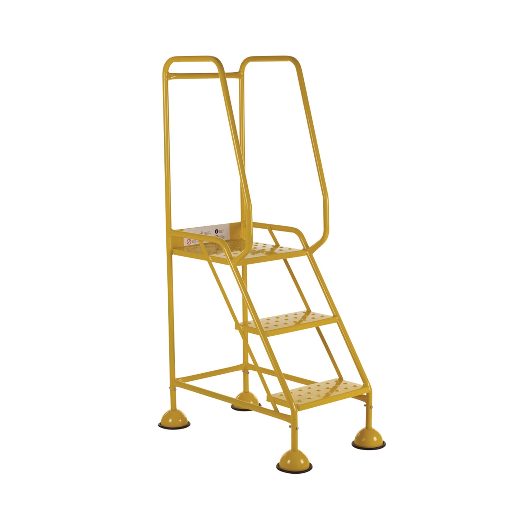 UK DOMED FEET PCHD 3 TREAD STEP YLW