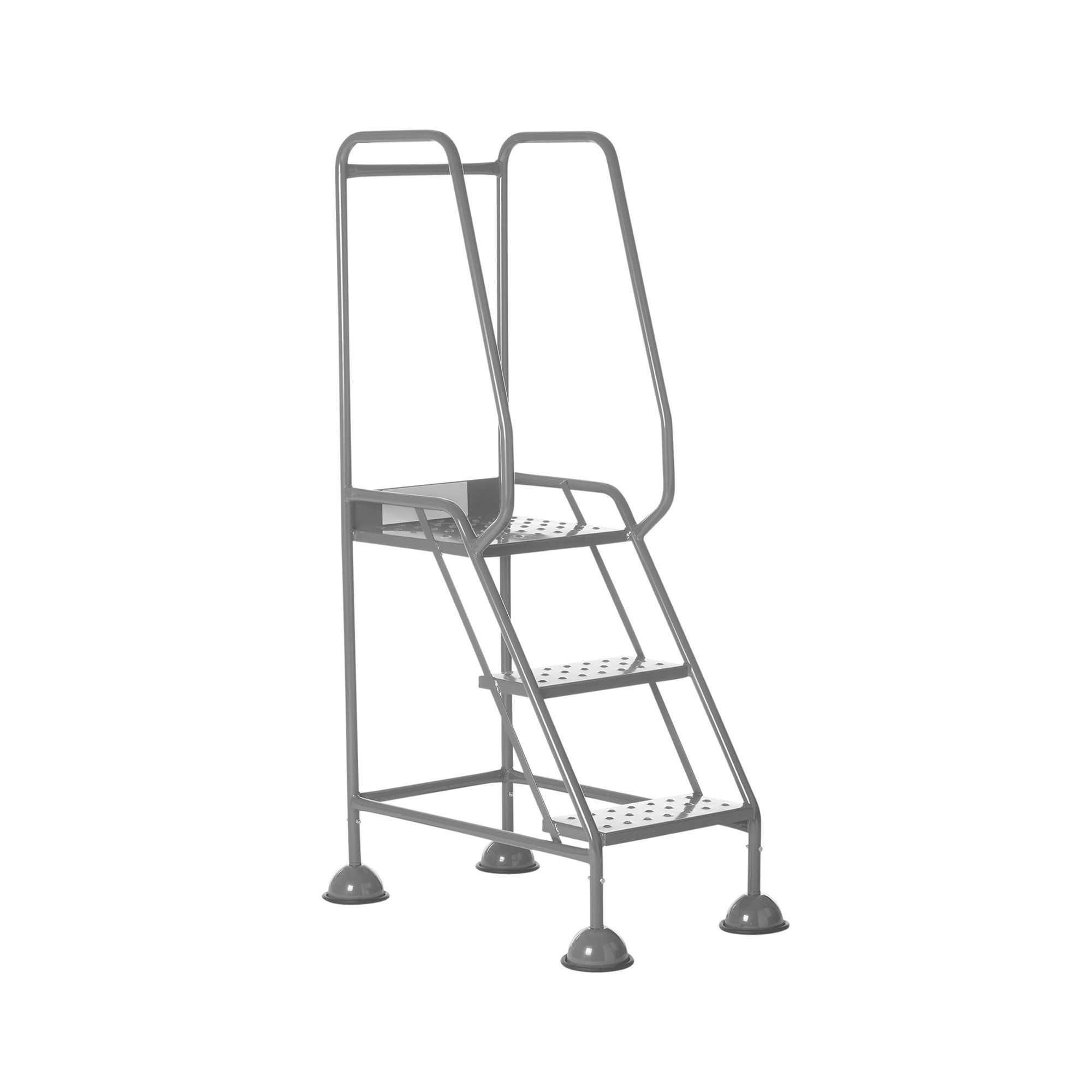 UK DOMED FEET PCHD 3 TREAD STEP GRY