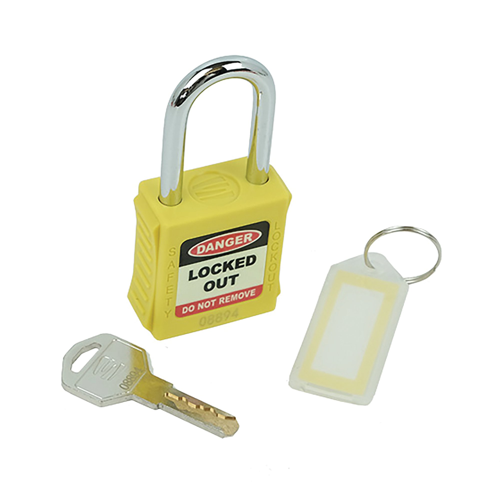 STD SHACKLE SAF LOCKOUT PADLOCK YLW