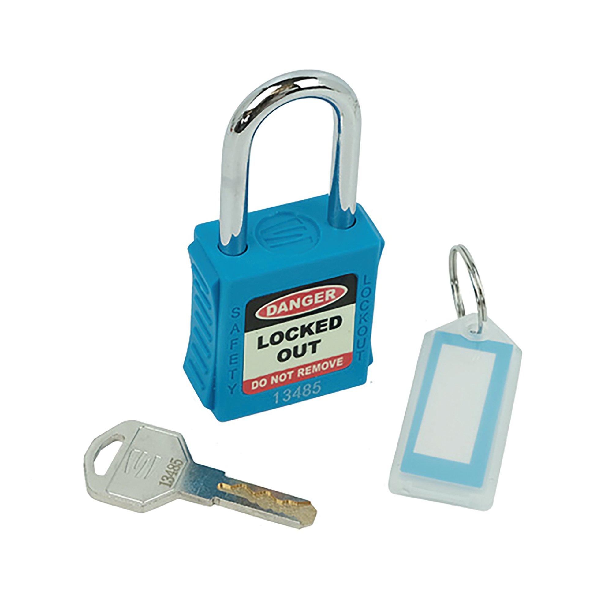 STD SHACKLE SAF LOCKOUT PADLOCK BLUE