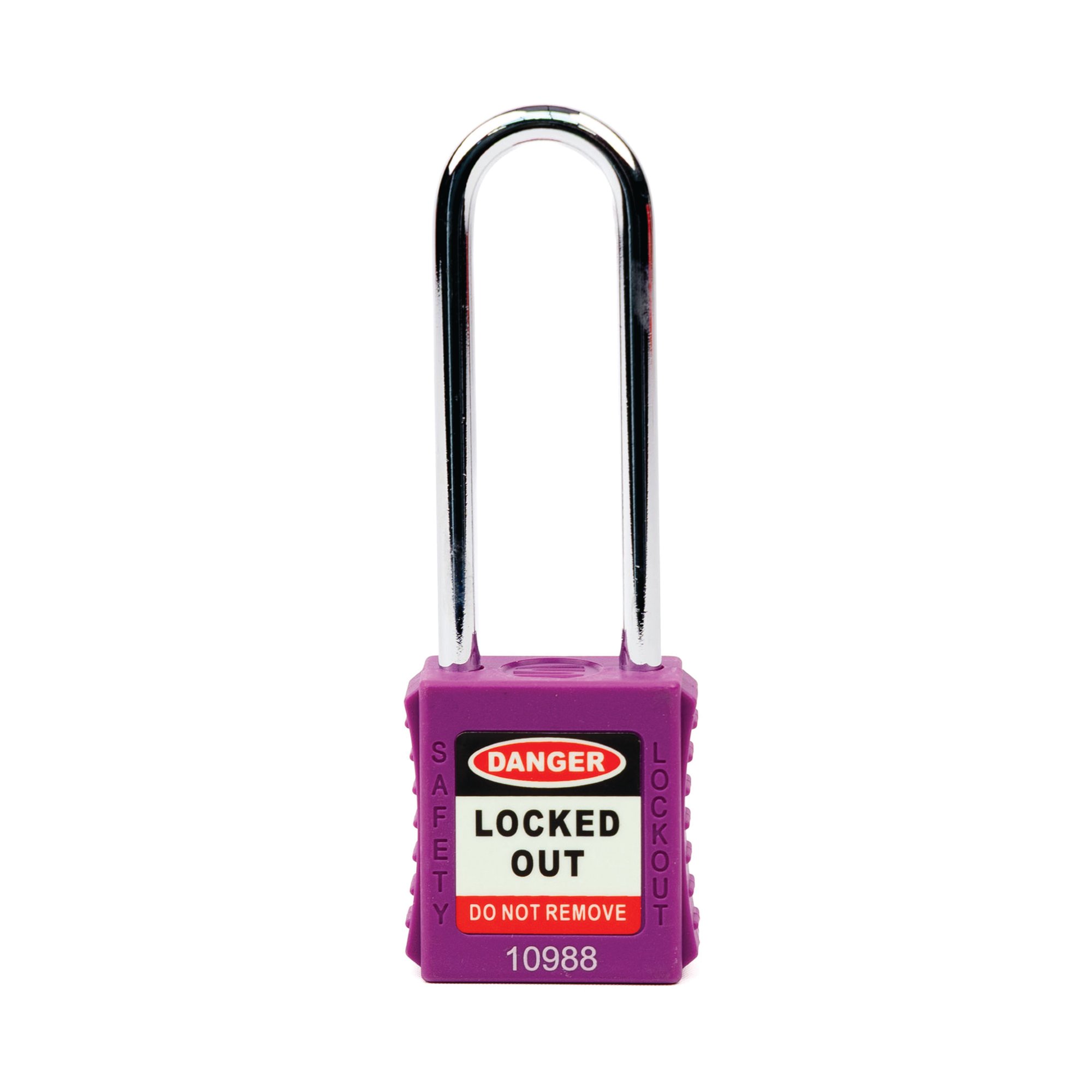 LONG SHACKLE SAF LOCKOUT PADLOCK PUR