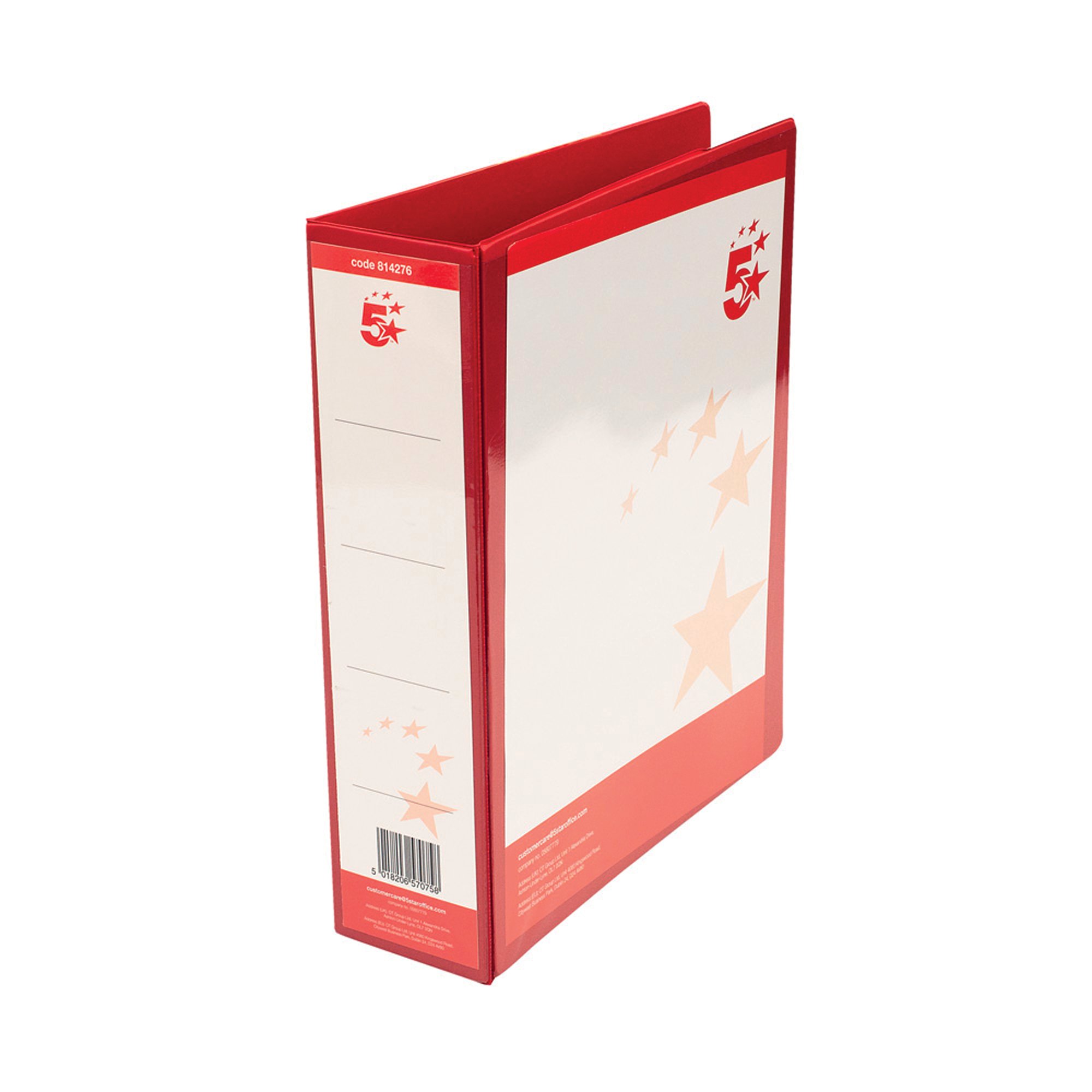 PRES LEVER ARCH FILE A4 PP 58MM RED