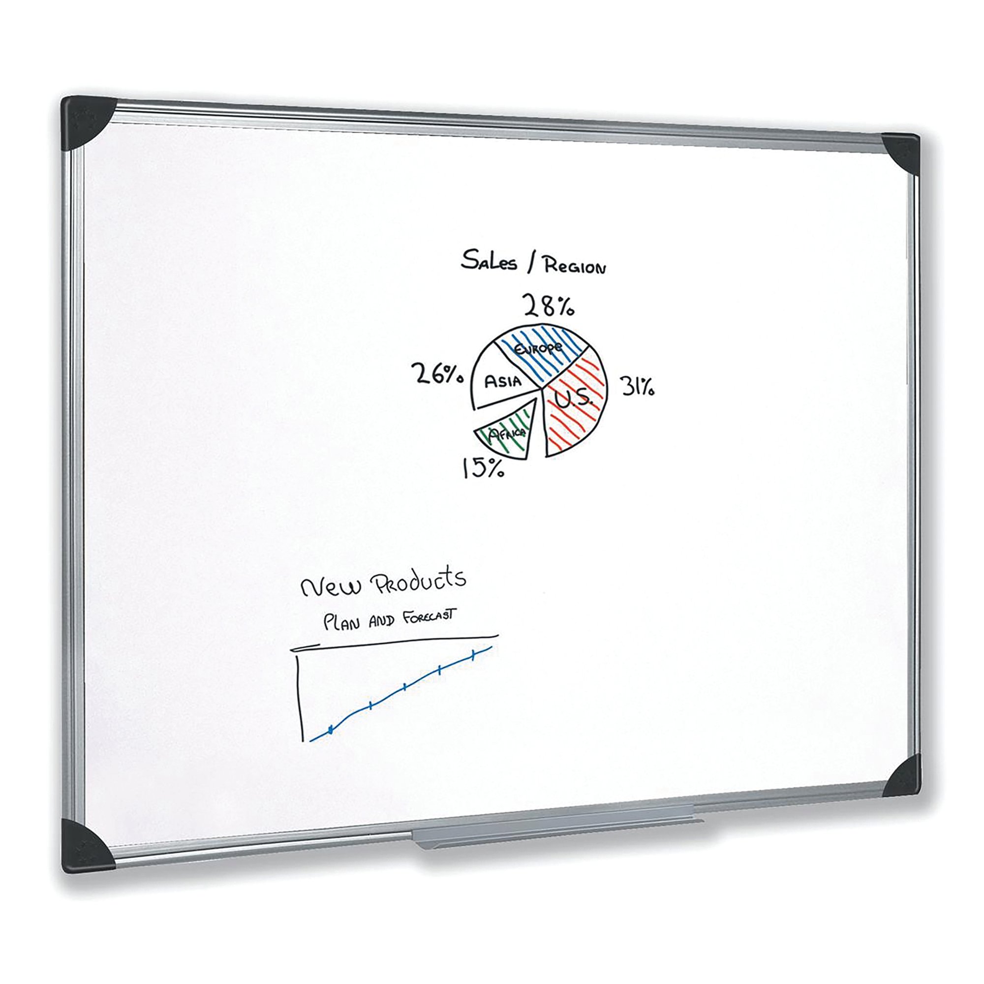 DRYWIPE MAGN WHITEBOARD 1200X900MM