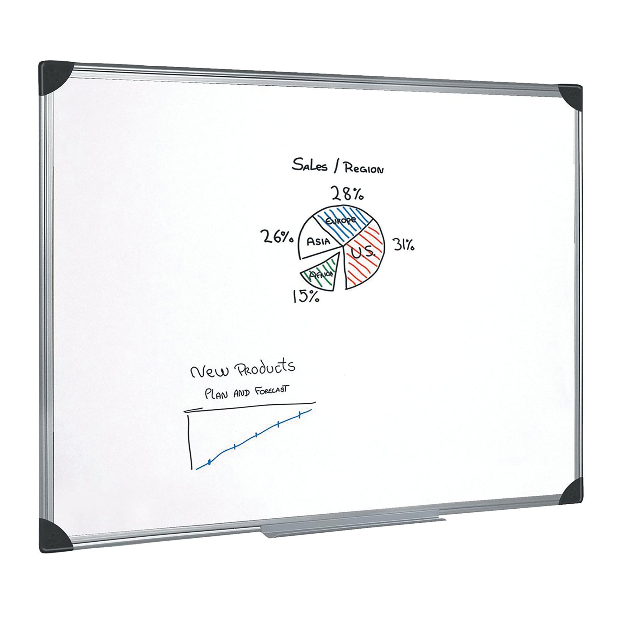 DRYWIPE MAGN WHITEBOARD 1800X1200MM