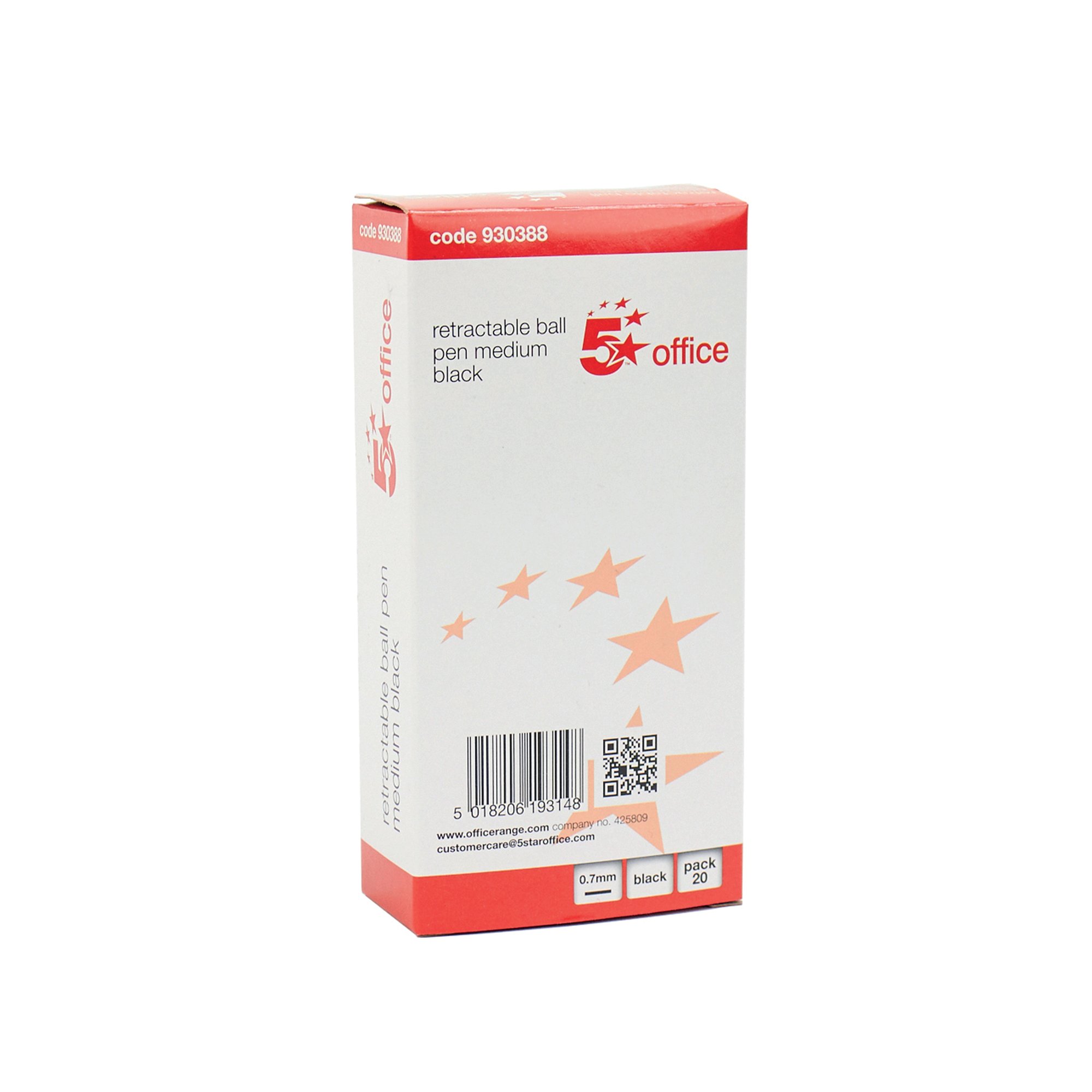 RETR BALL PEN MEDIUM BLK PK20