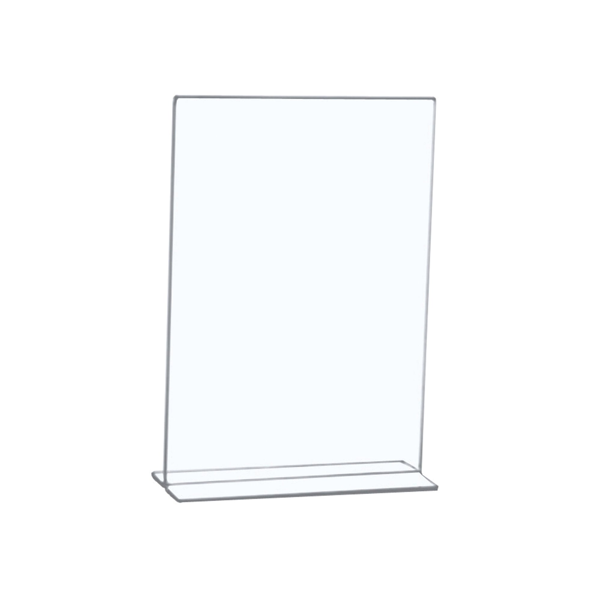 SIGN HOLDER PORTRAIT STAND UP A4 CLR