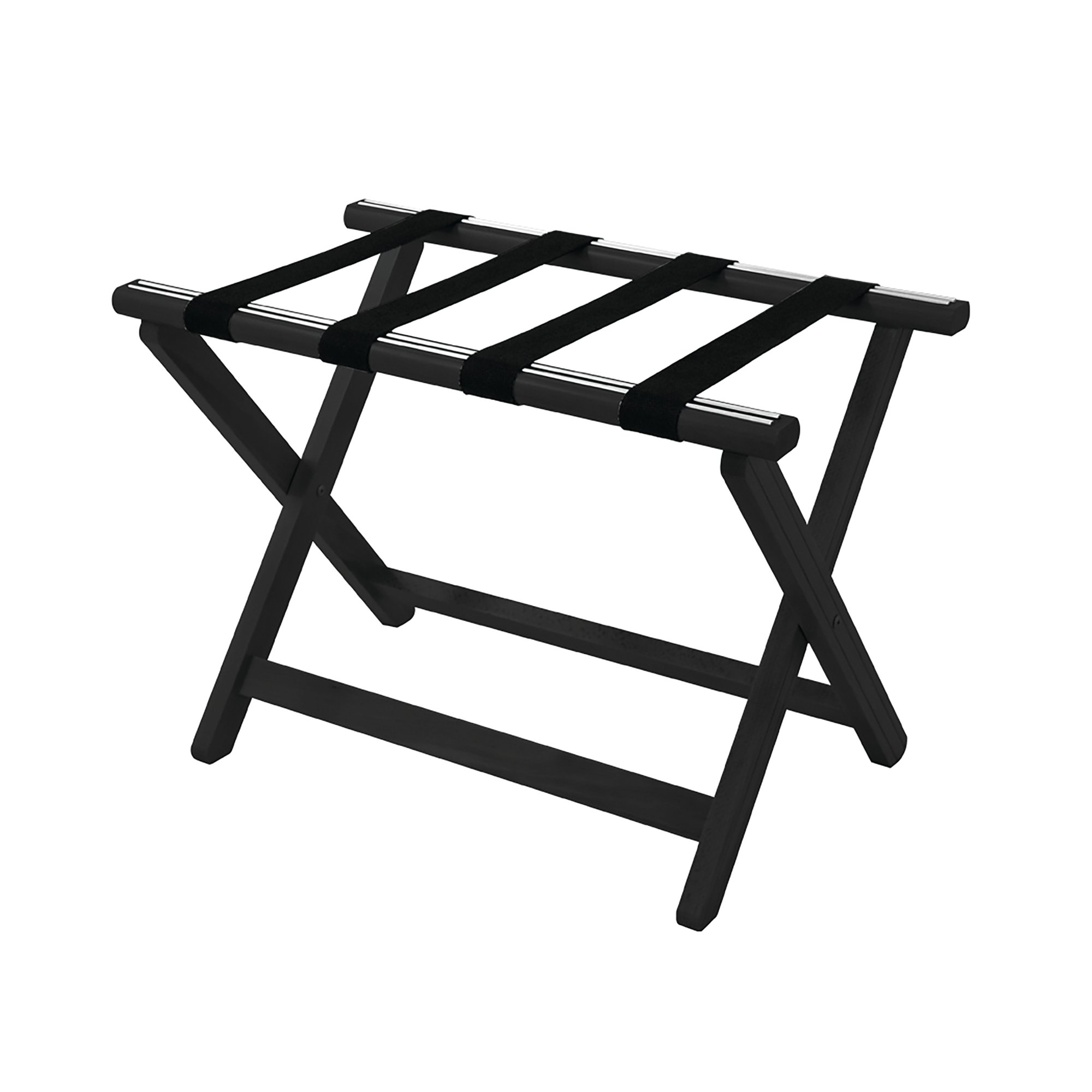 YORK WOODEN LUGGAGE RACK BLACK