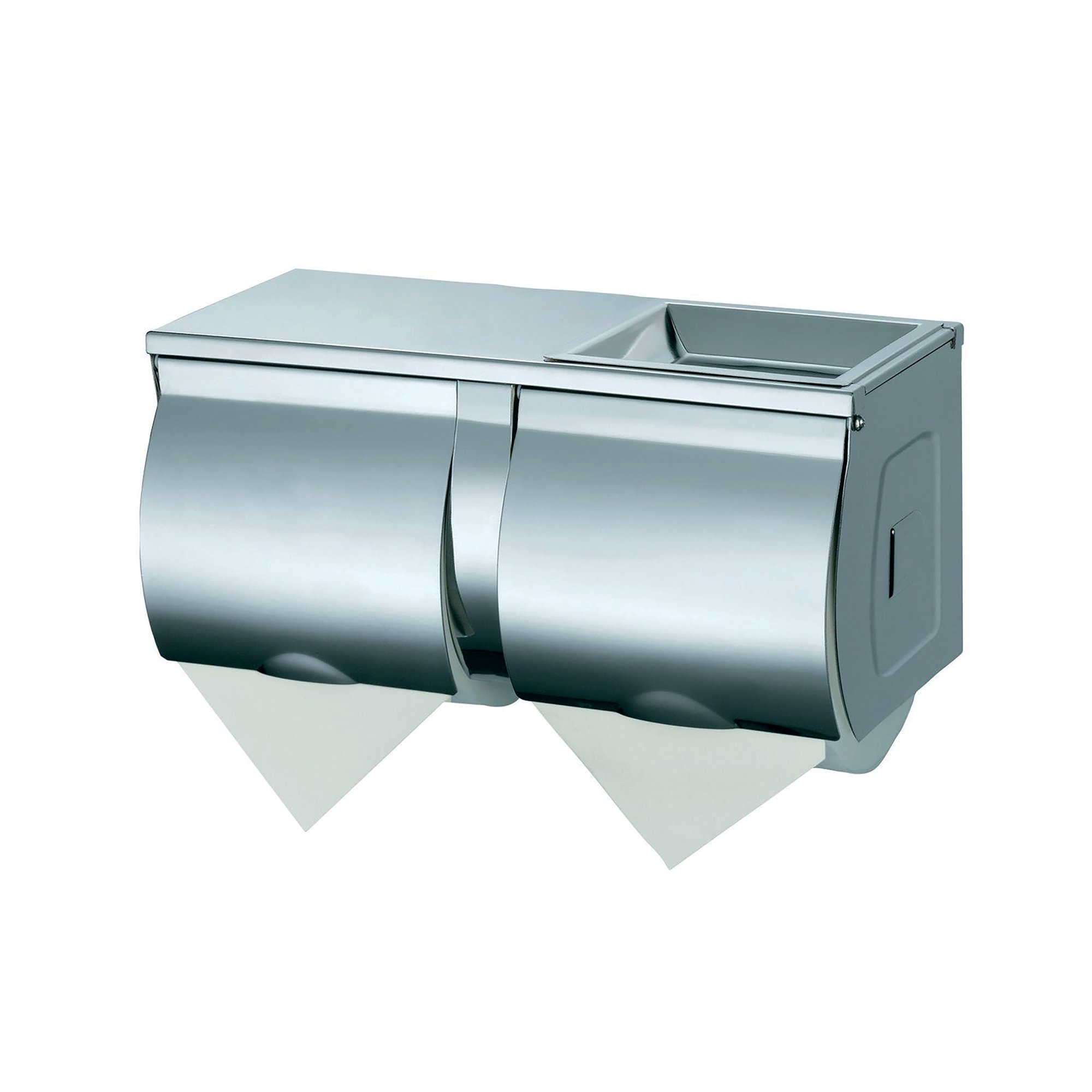 DOUBLE TOILET ROLL HOLDER SSTEEL