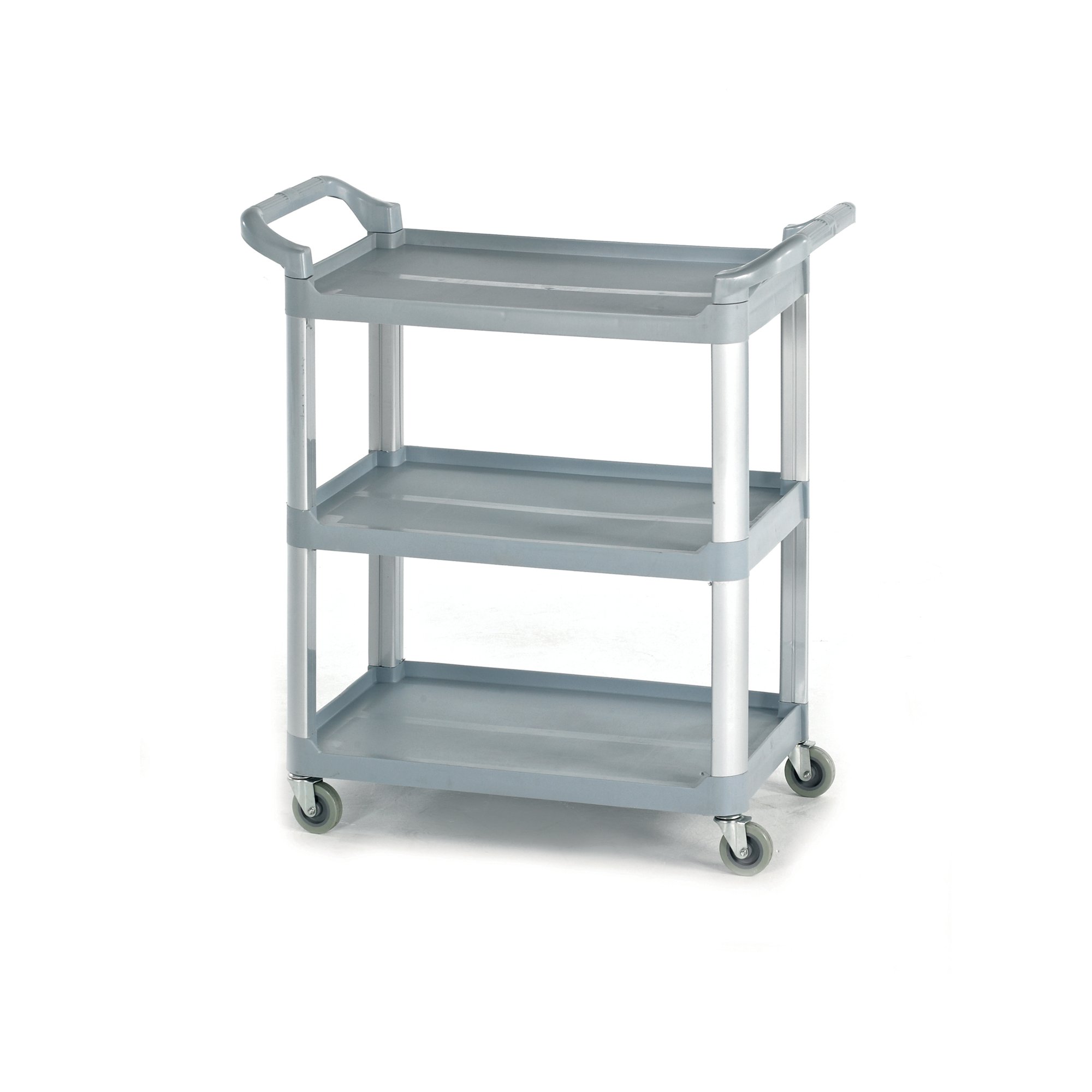 GPC 3 SHELF SERVICE TROLLEY GREY