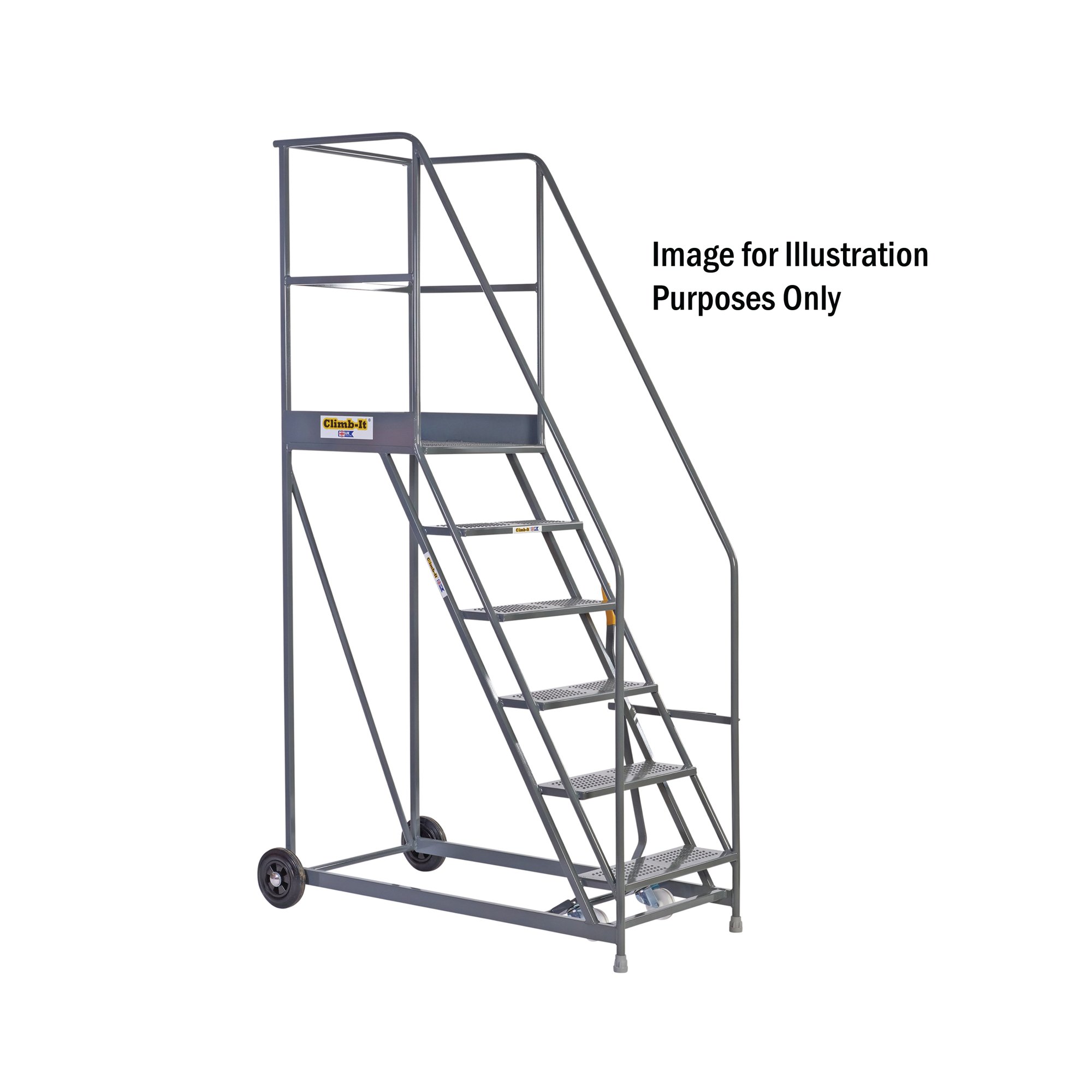 CLIMB-IT W/H STEPS 600 PTFM 11-T GRY
